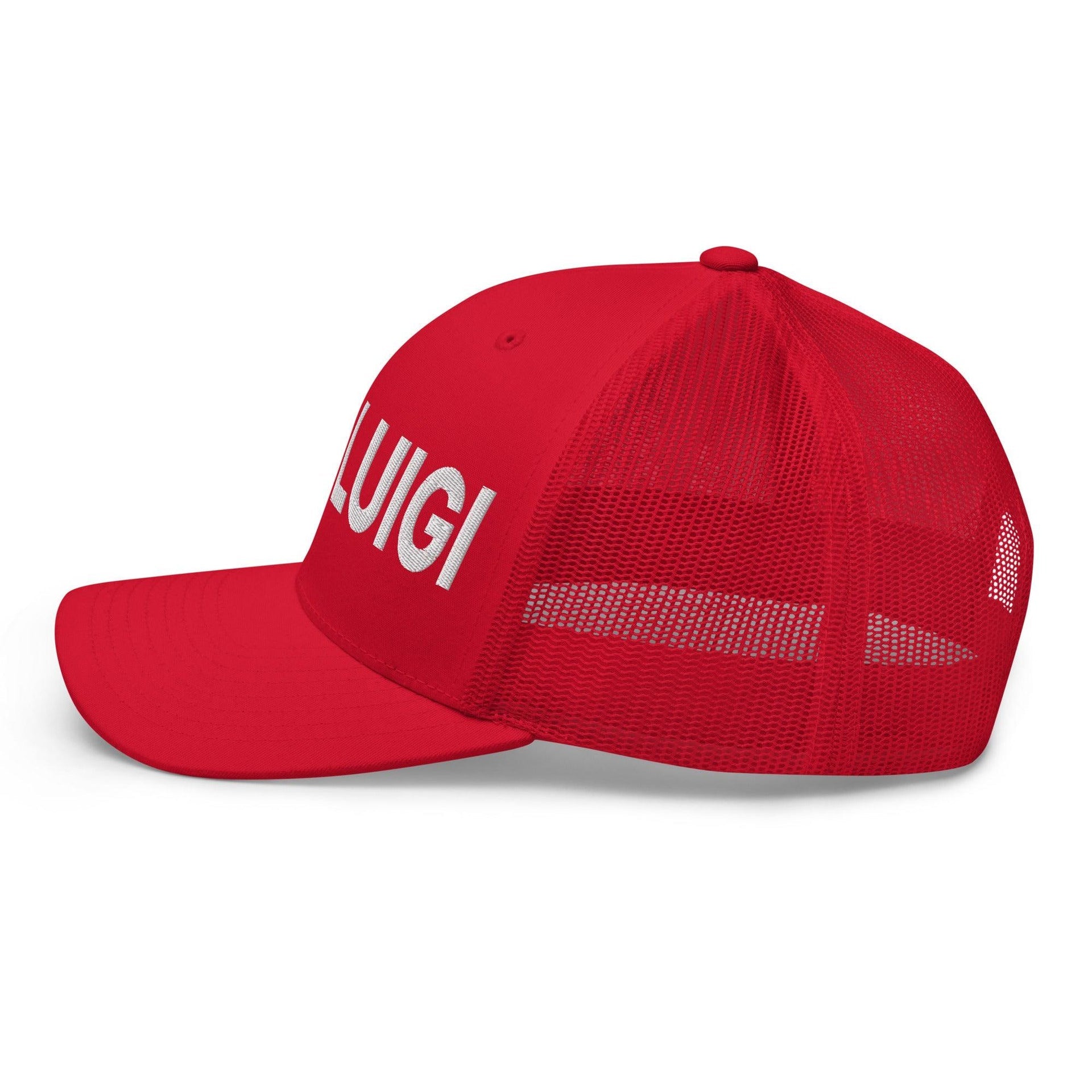 Free Luigi Mangione Embroidered Mesh Trucker Hat Capital Crowns Funny LADs Luigi Luigi Apparel luigi mangione Trucker Hats