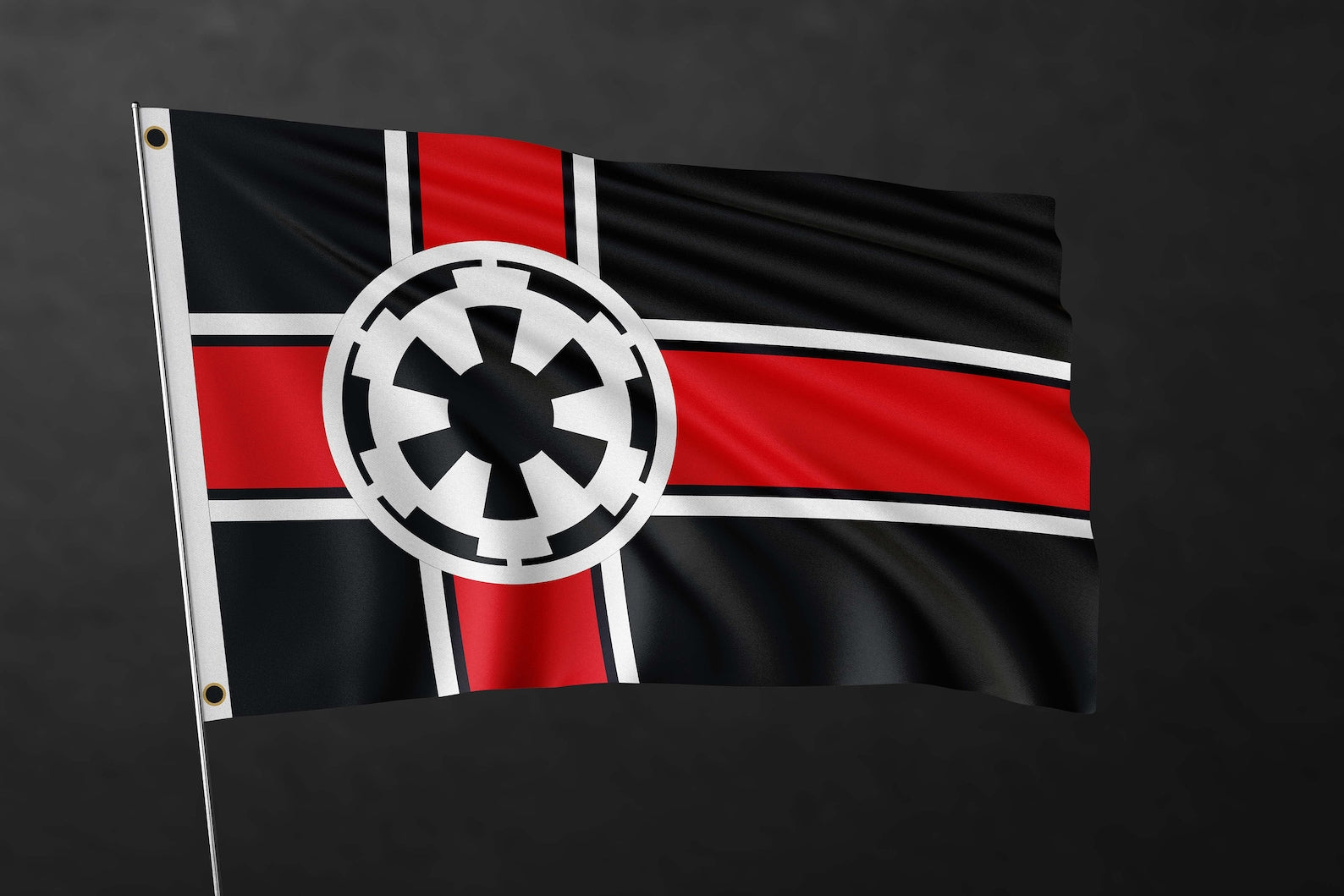 Galactic Empire Flag – Available in Multiple Sizes Empire Flags made in canada rebel Starwars TSP Flags