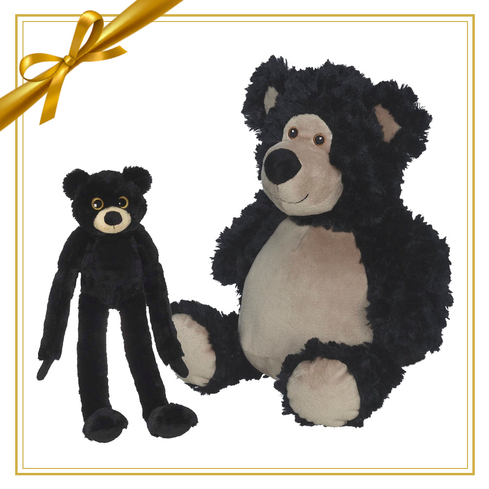 Gift Set - Bobby Buddy Bear & Mini Plush black Gift Set