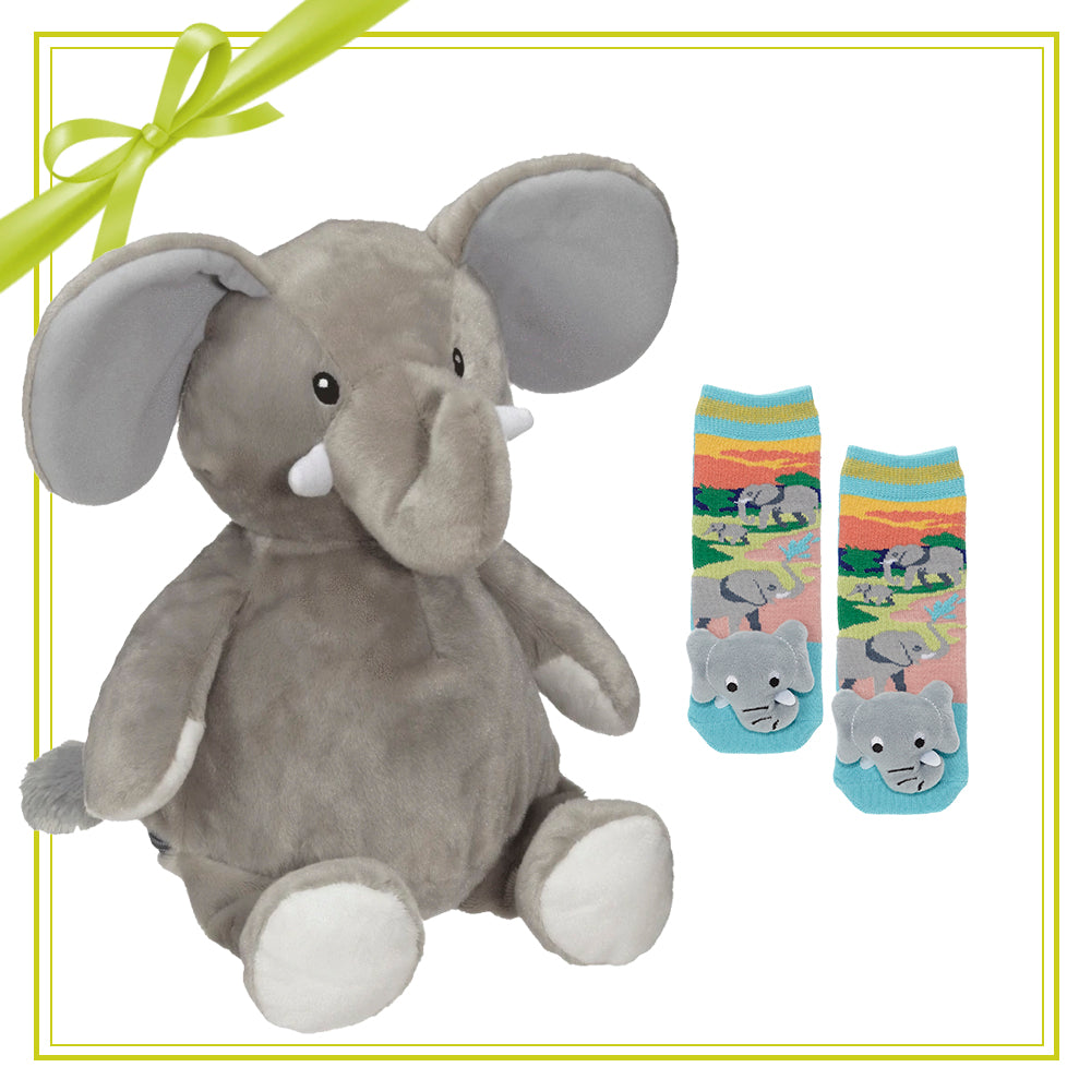 Gift Set - Elford Elephant Buddy & Socks elephant Gift Set socks