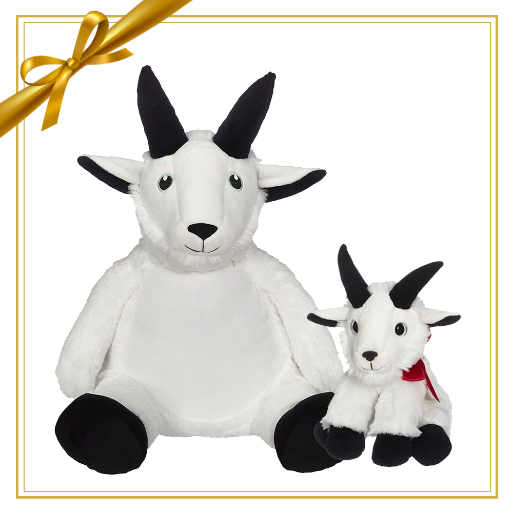 Gift Set - Garvin Goat Buddy & Mini Plush white Gift Set