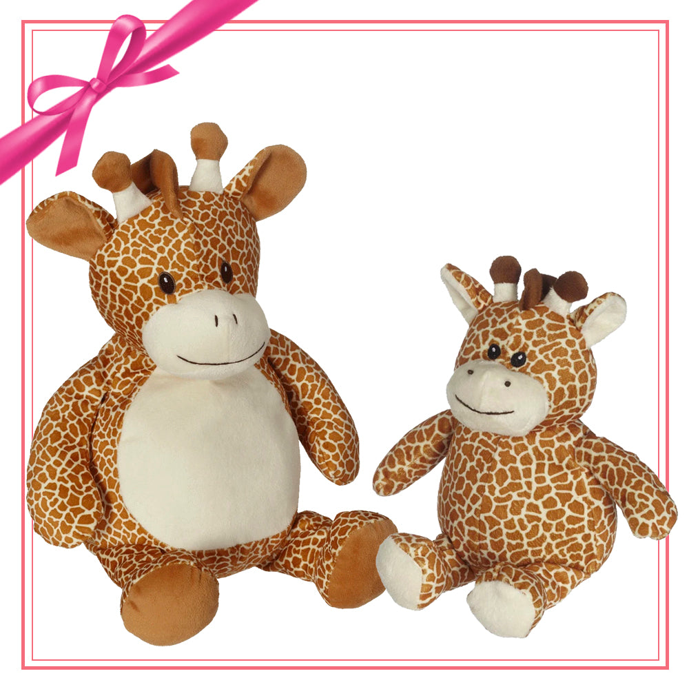 Gift Set - Gerry Giraffe Buddy & Mini Plush embroidable Gift Set giraffe