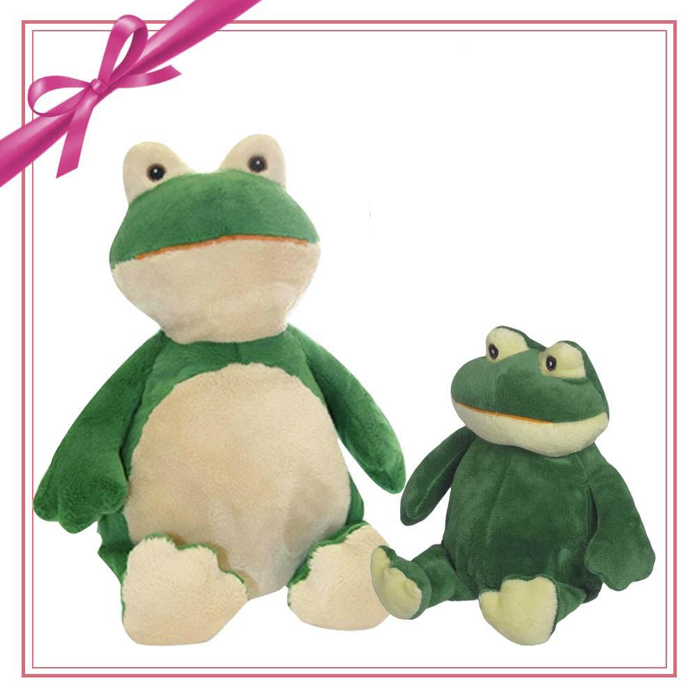 Gift Set - HipHop Froggy Buddy & Mini Plush blankey embroidable frog Gift Set