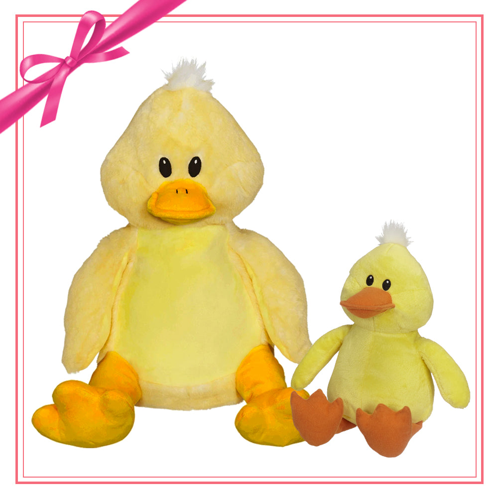 Gift Set - Quincy Duck Buddy & Mini Plush duck embroidable Gift Set
