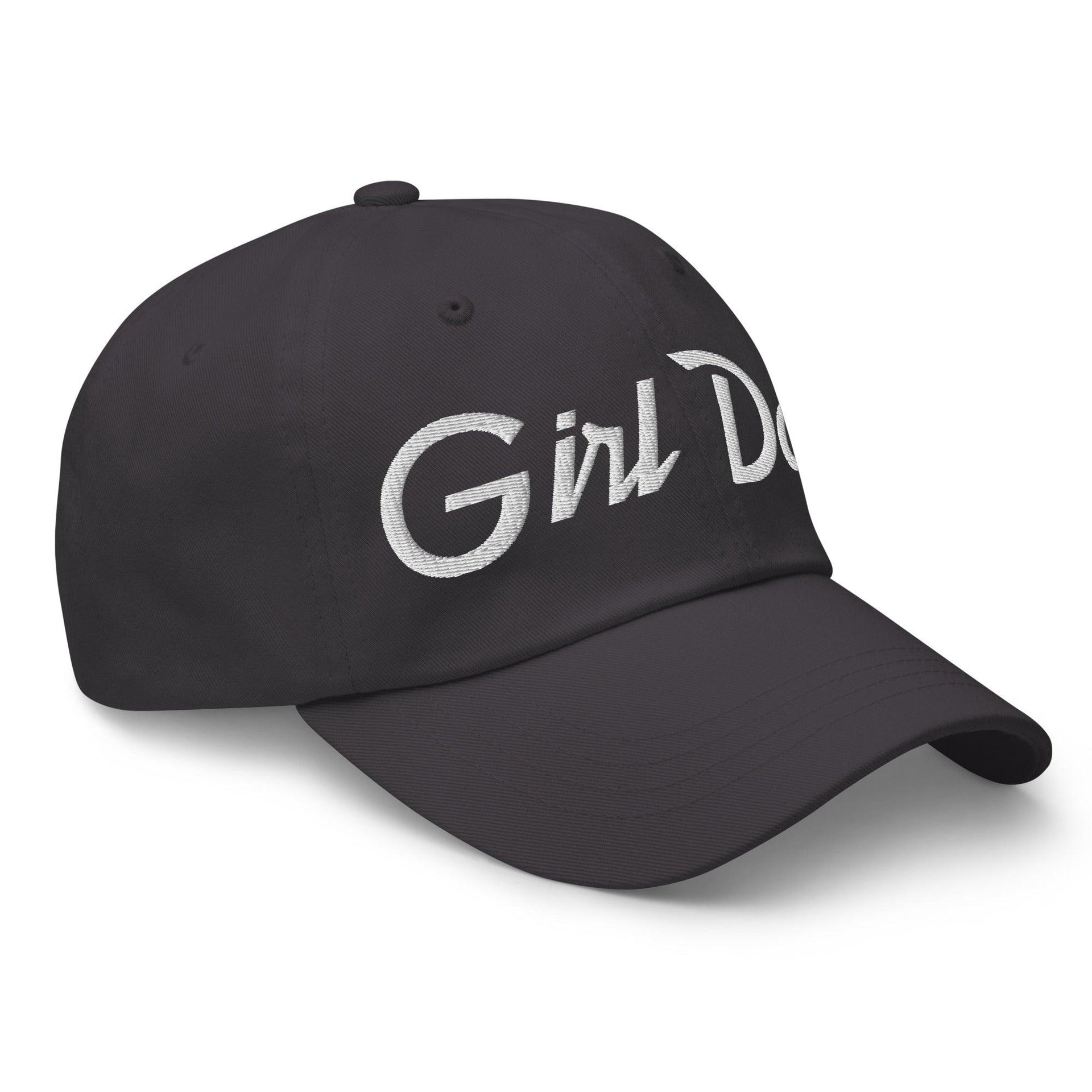Girl Dad Vintage Sports Script Embroidered Dad Hat Capital Crowns Dad Hats Funny