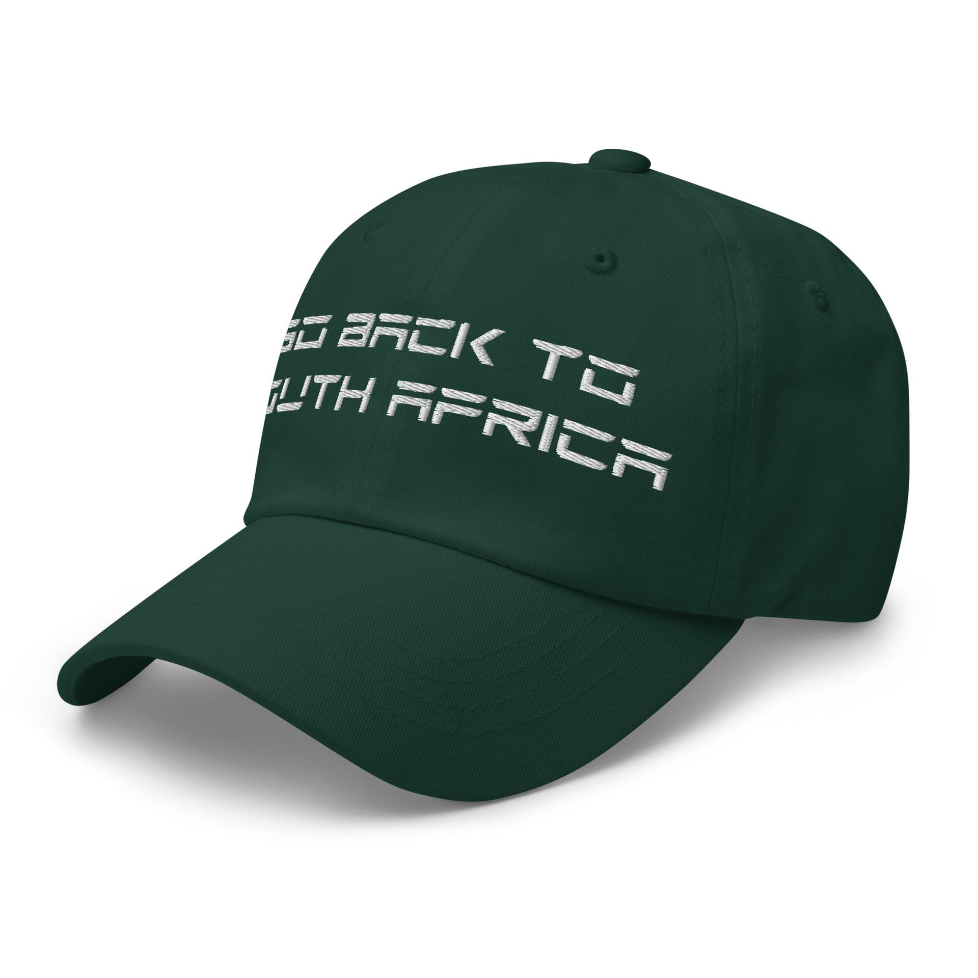 Go Back to South Africa Elon Musk Embroidered Unstructured Dad Hat Capital Crowns Dad Hats Liberal