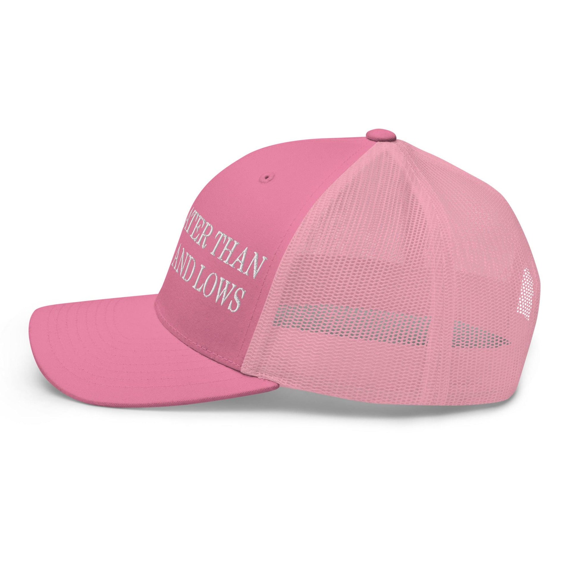 God is Greater than the Highs and Lows Embroidered Mesh Trucker Hat Capital Crowns Religious Trucker Hats