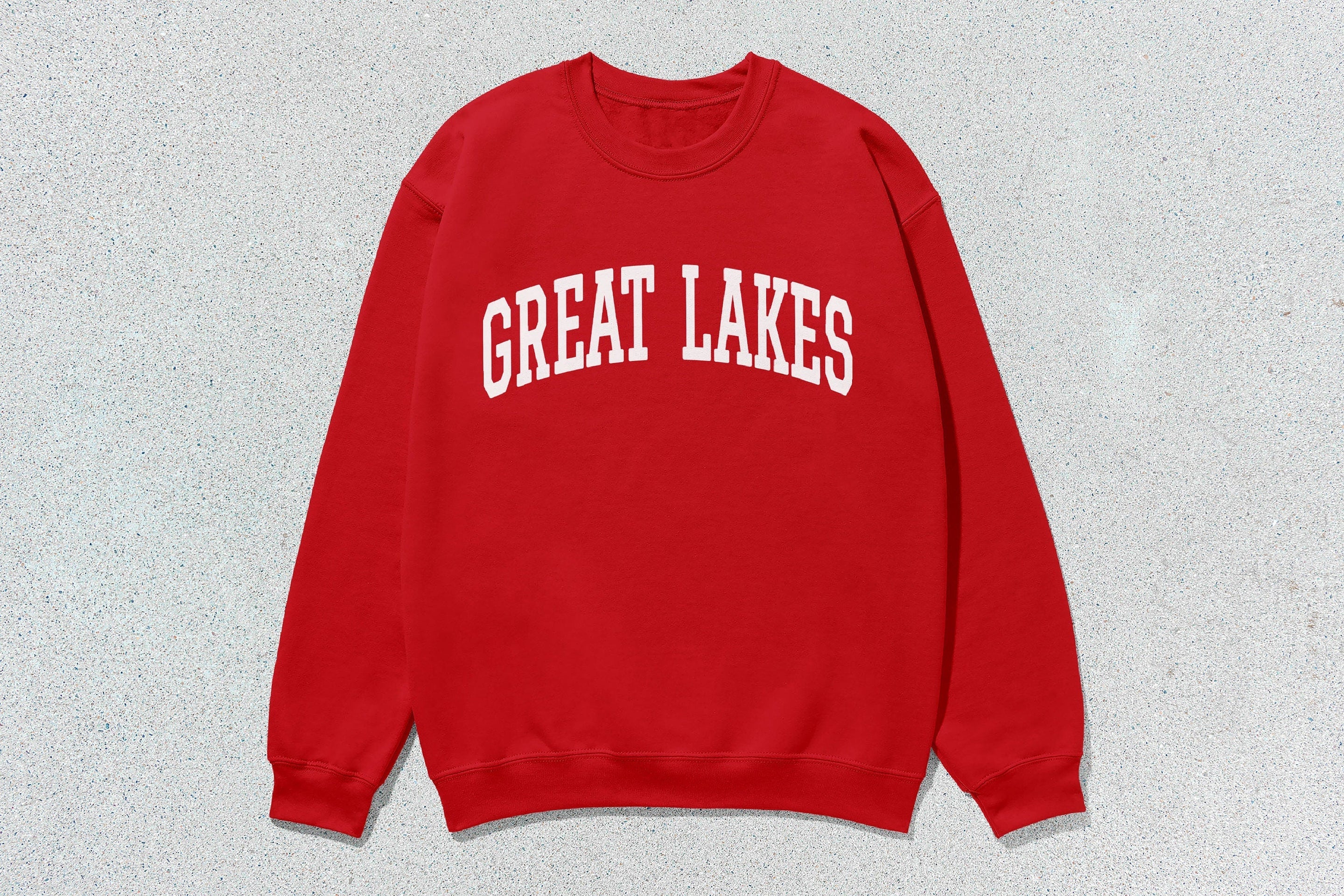 Great Lakes - Unisex Heavy Blend™ Crewneck Sweatshirt Red Canada Canadian Great Lakes crewnecks great lakes hoodies sweaters