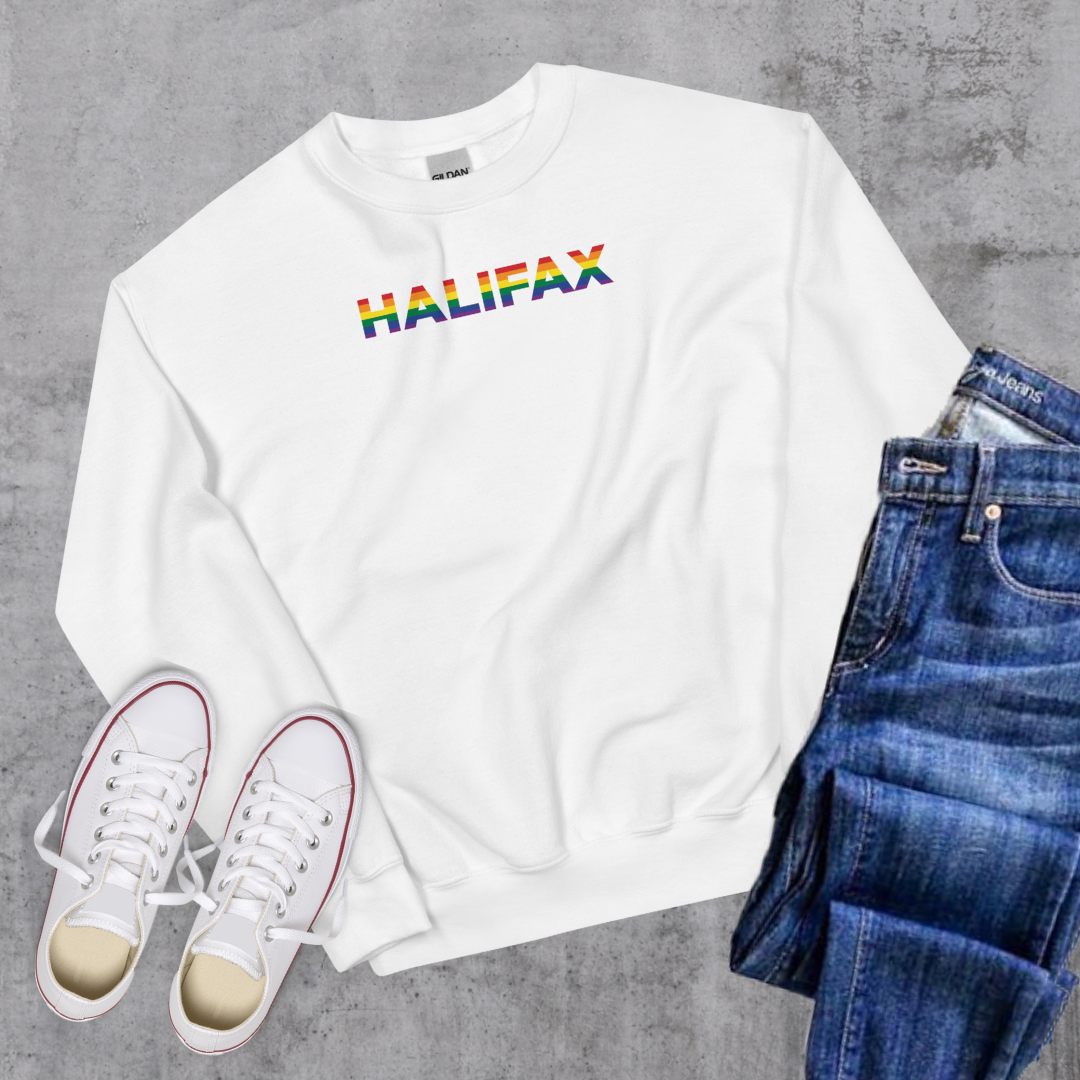 Halifax Pride Crewneck White Canadian City Apparel