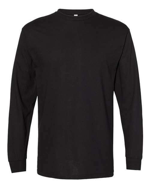 Heavyweight Long Sleeve T-Shirt Black ALSTYLE T-Shirts - Long Sleeve