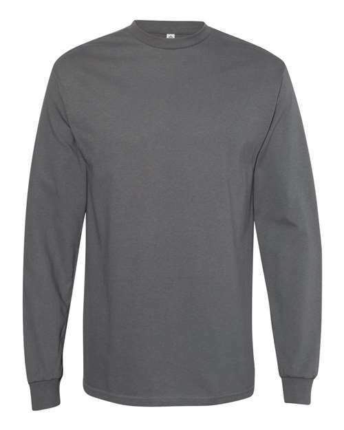 Heavyweight Long Sleeve T-Shirt Charcoal ALSTYLE T-Shirts - Long Sleeve