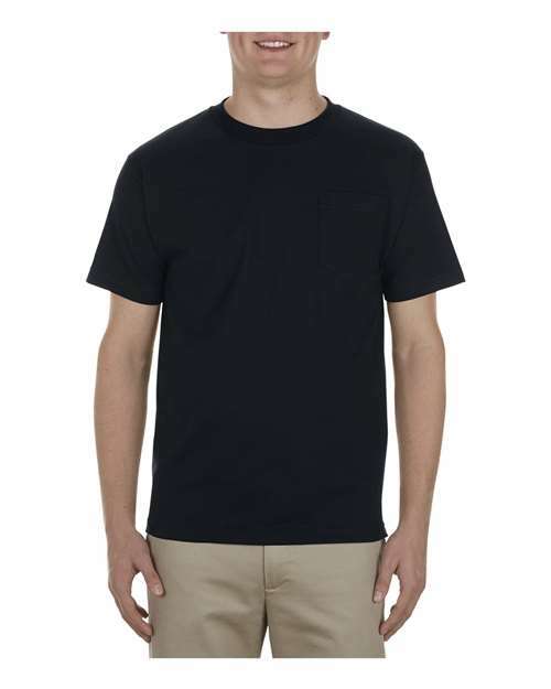 Heavyweight Pocket T-Shirt Black ALSTYLE OOS T-Shirts - Premium