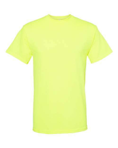 Heavyweight Safety Green T-Shirt for Ultimate Comfort and Durability Comfortable Work Shirt Durable Casual Wear Heavyweight T-Shirt Safety Green Tee