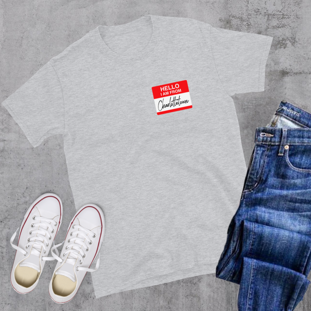Hello I'm from Charlottetown Tee Sport Grey Canadian City Apparel