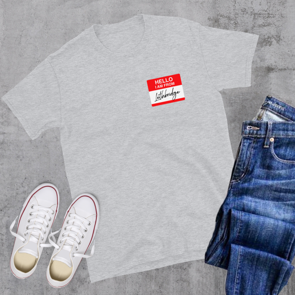Hello I'm From Lethbridge Tee Alberta Canadian City Apparel