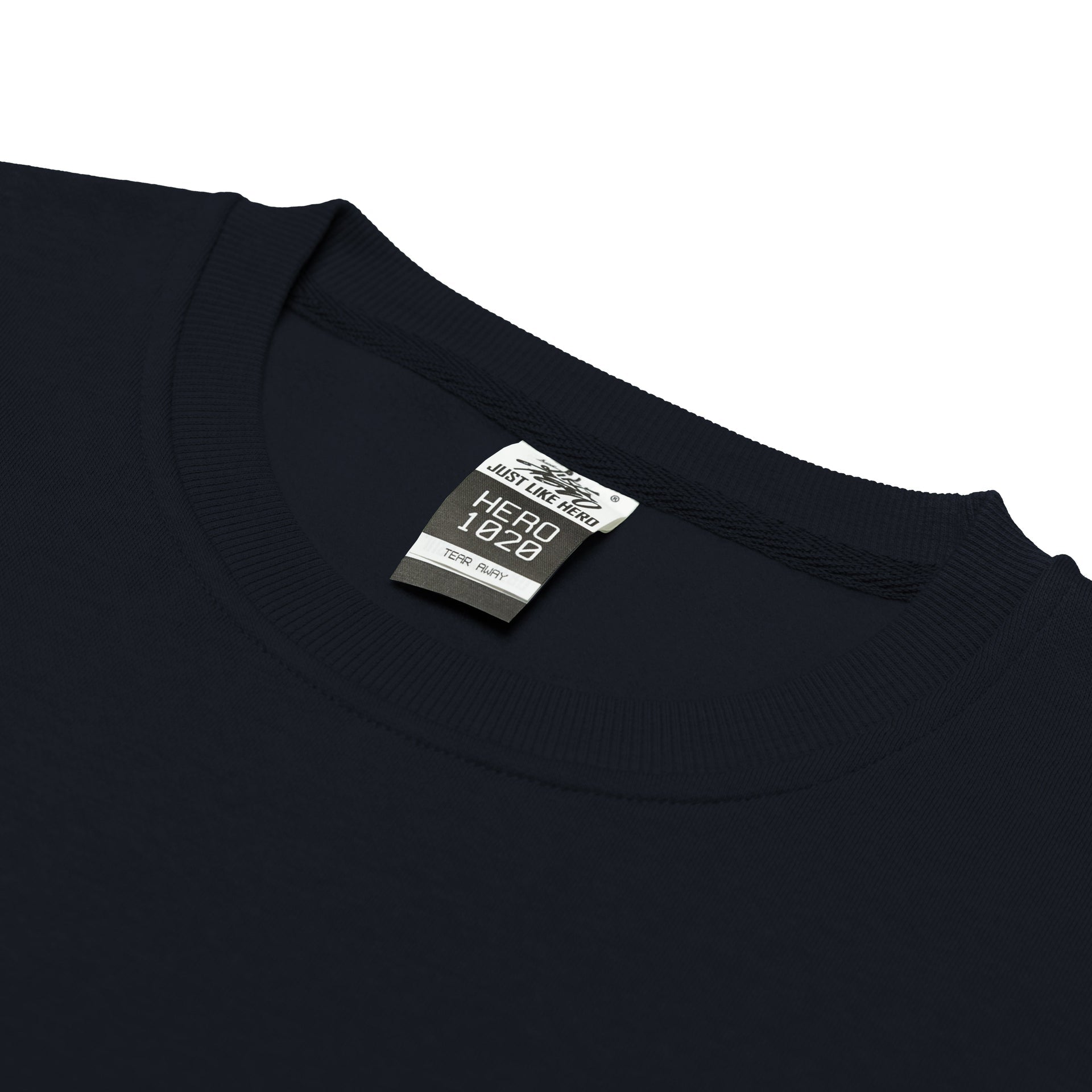 HERO-1020 Unisex Blank Crewneck Sweatshirt - Navy Blue 1020 Adult Black Crewneck HERO Tops Unisex