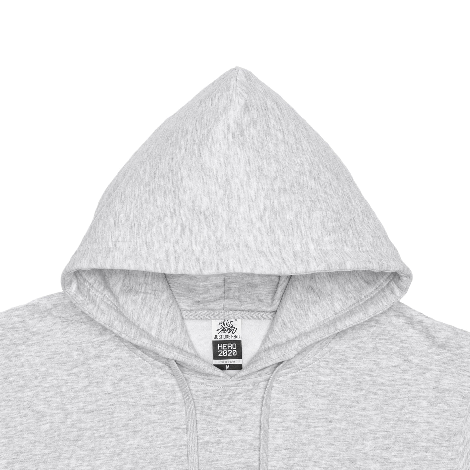 HERO-2020 Unisex Blank Hoodie - Ash Heather 2020 2022 S/S Adult Grey HERO New Tops Unisex