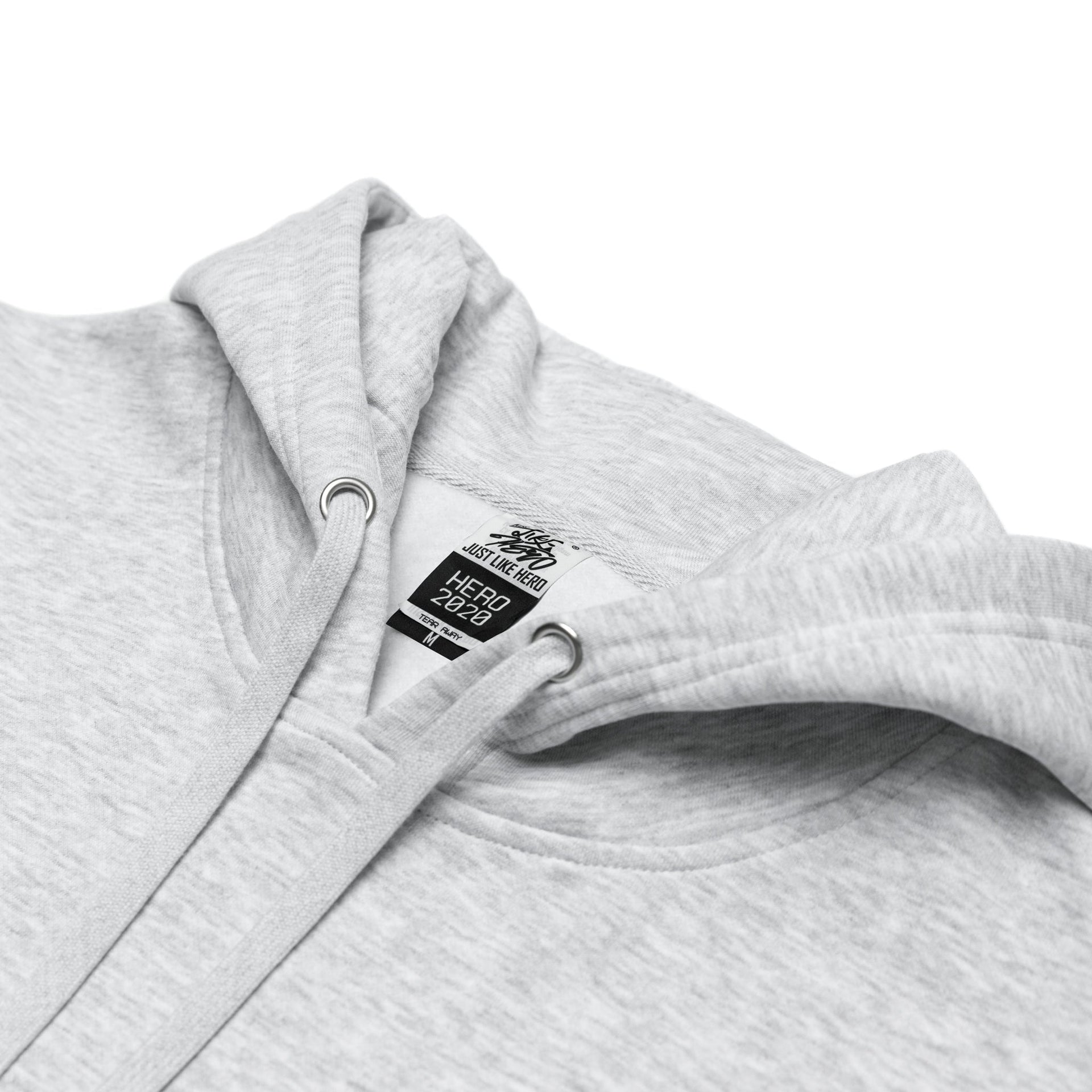 HERO-2020 Unisex Blank Hoodie - Ash Heather 2020 2022 S/S Adult Grey HERO New Tops Unisex