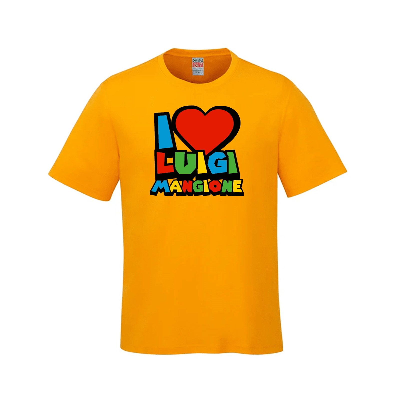 "I Heart Luigi" T-Shirt Fatigue Green LADs Luigi Luigi Apparel luigi mangione t-shirts