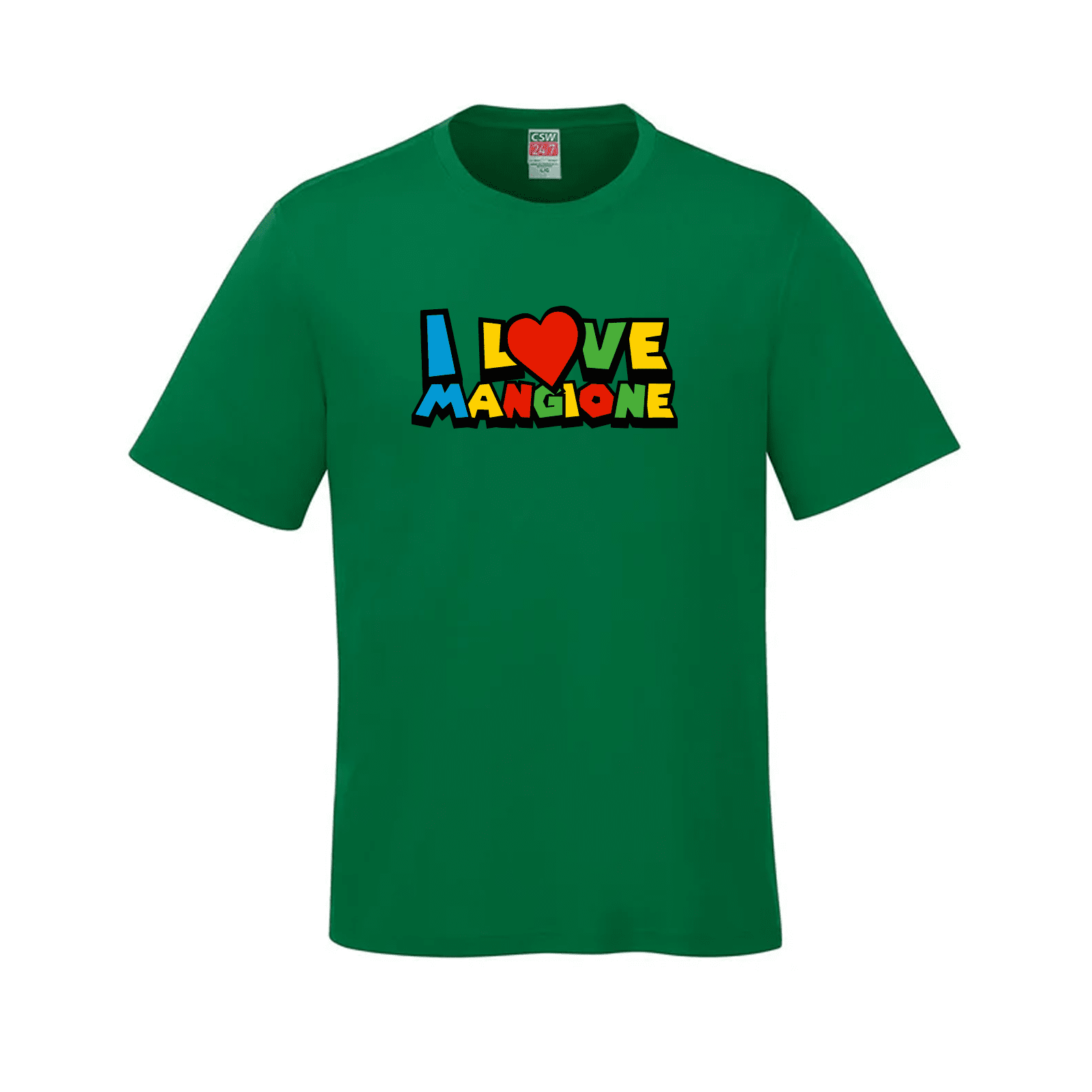 I Love Mangione T-Shirt – Show Your Passion with Style Forest Green Fan Apparel I Love Mangione T-Shirt Mangione Passion Shirt Stylish Graphic Tee