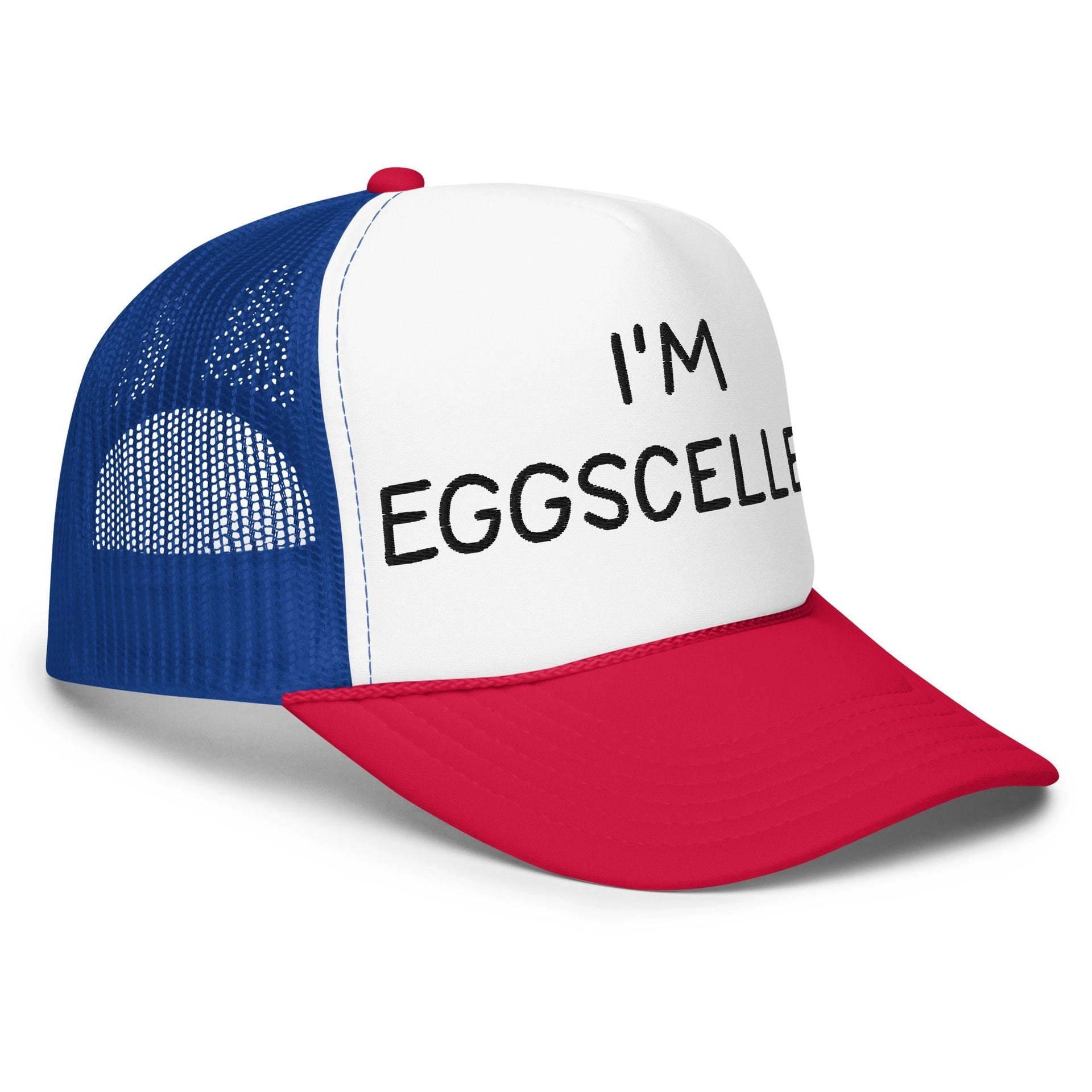 I'm Eggscellent Regular Show Embroidered Foam Trucker Hat Capital Crowns Funny Trucker Hats