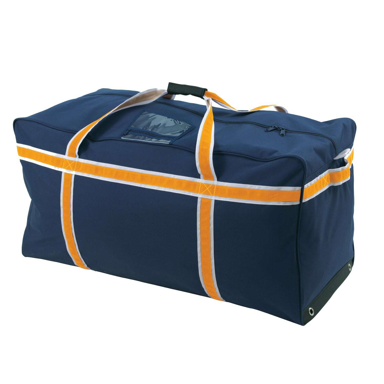Junior 34″ Hockey Bag - B6034 Navy-White-Gold bag duffel duffel bag Ecorite hockey bags