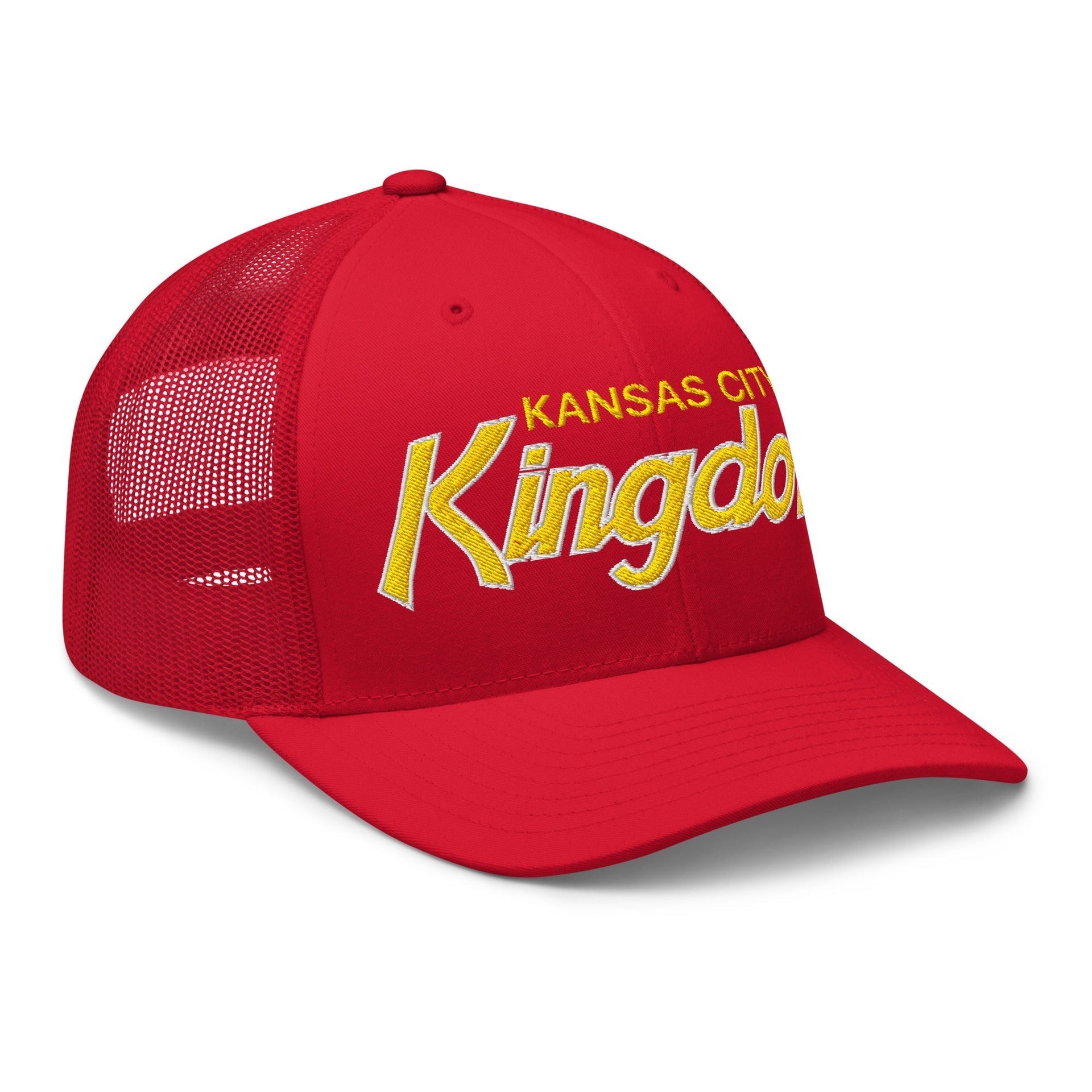Kansas City Kingdom Embroidered Retro Mesh Trucker Hat Capital Crowns