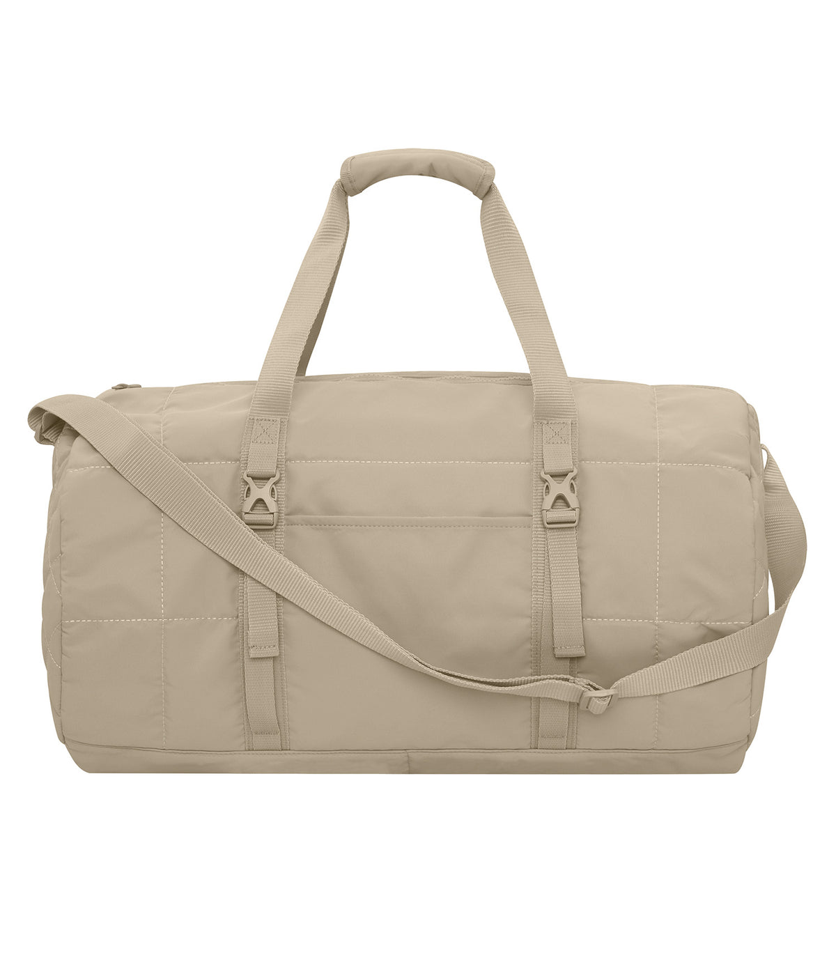 KOI KOI1808, Matte Quilted Barrel Duffel. 27l, Sahara