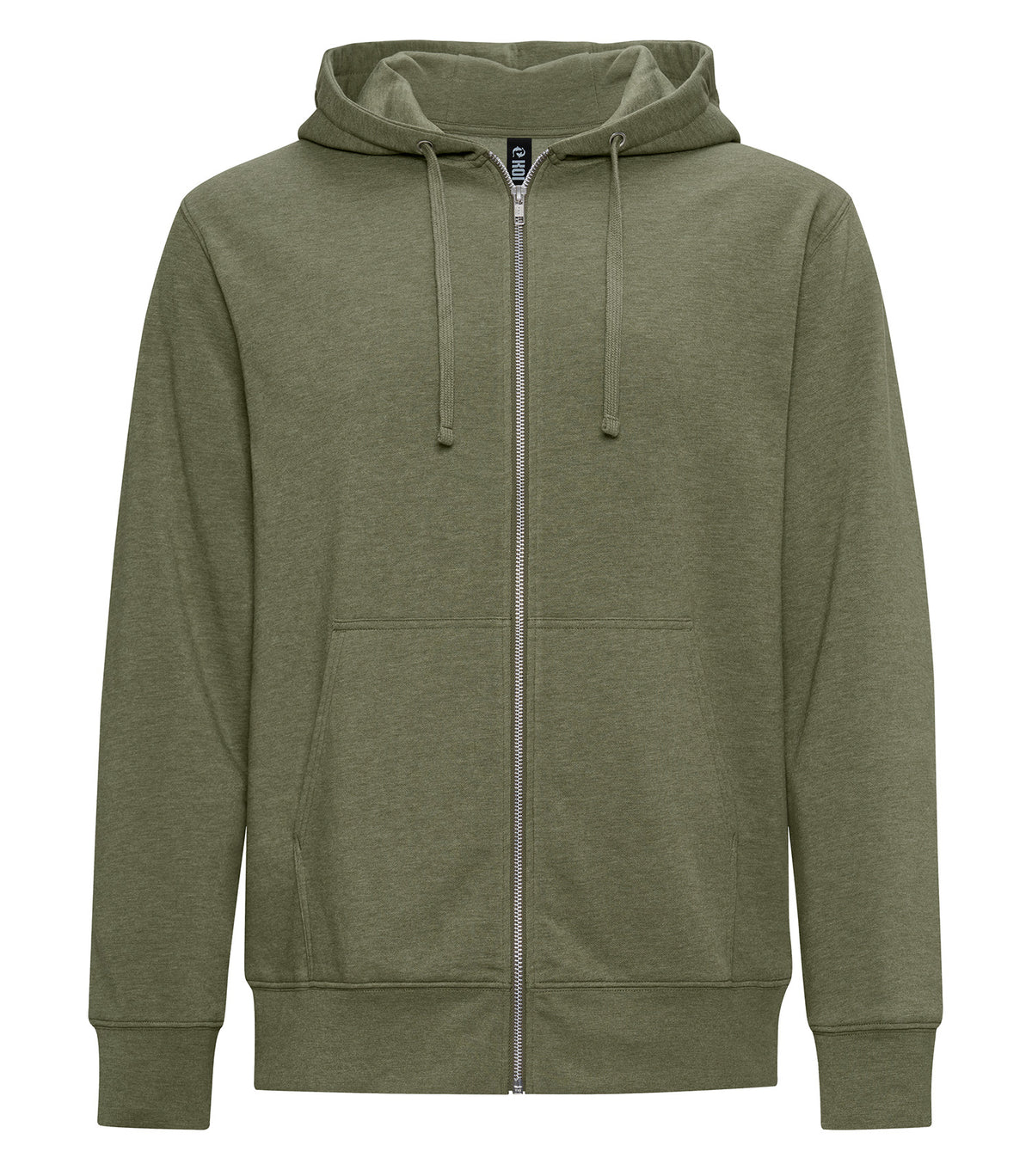 KOI KOI2052, Element Triblend Fleece Full Zip Hoodie, Military Frost*