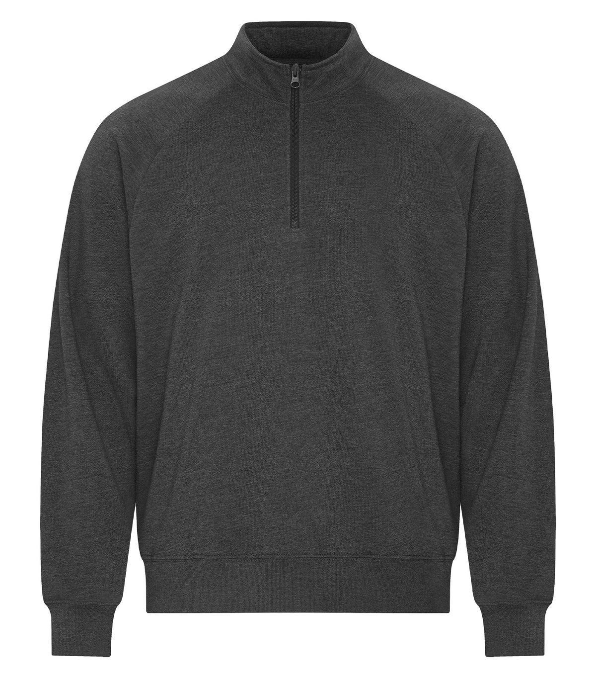 KOI KOI2058, Element Cvc French Terry 1/4 Zip, Charcoal Heather Grey*