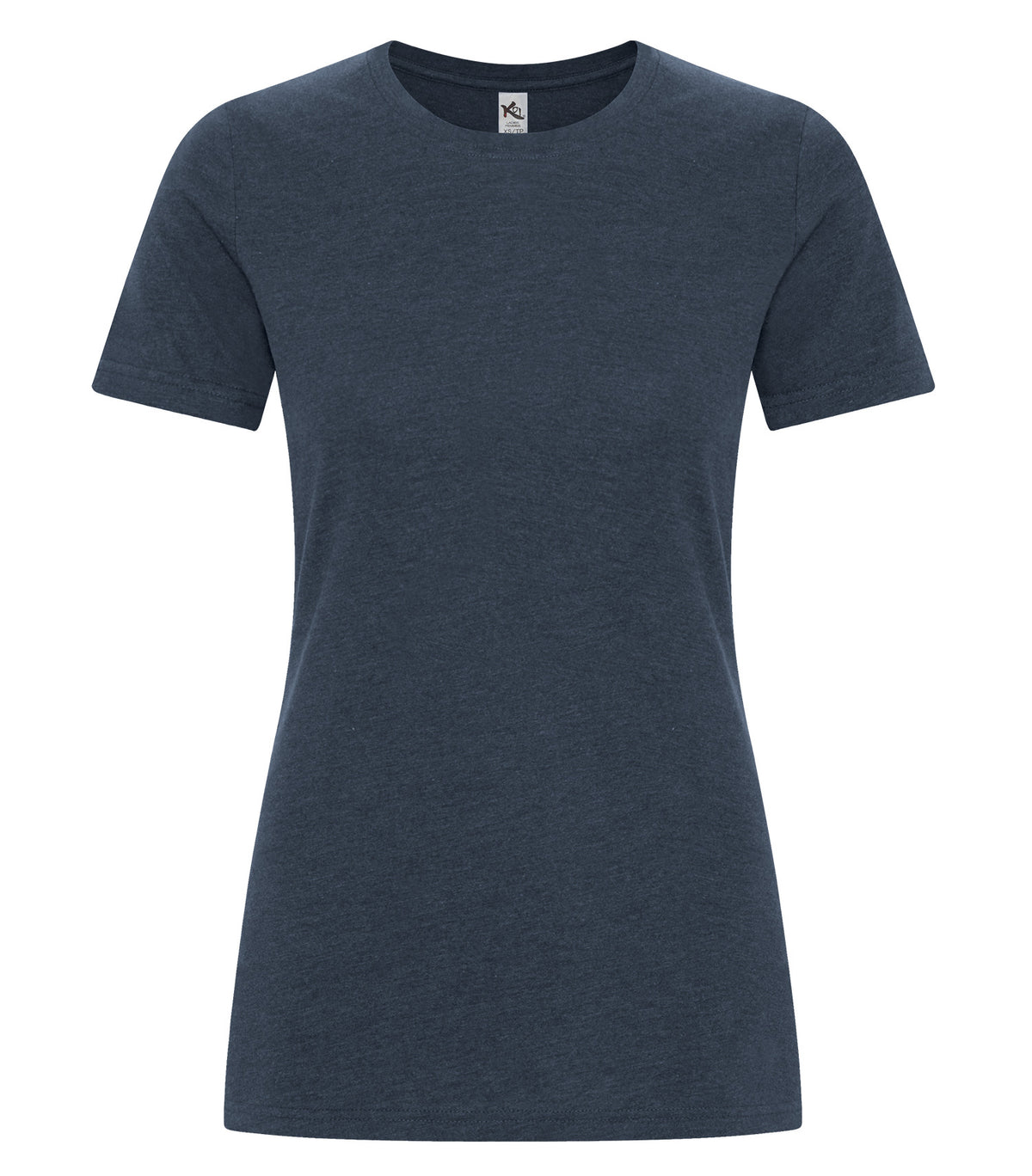 KOI KOI8060L, Element Ring Spun Cvc Ladies' Tee, Indigo