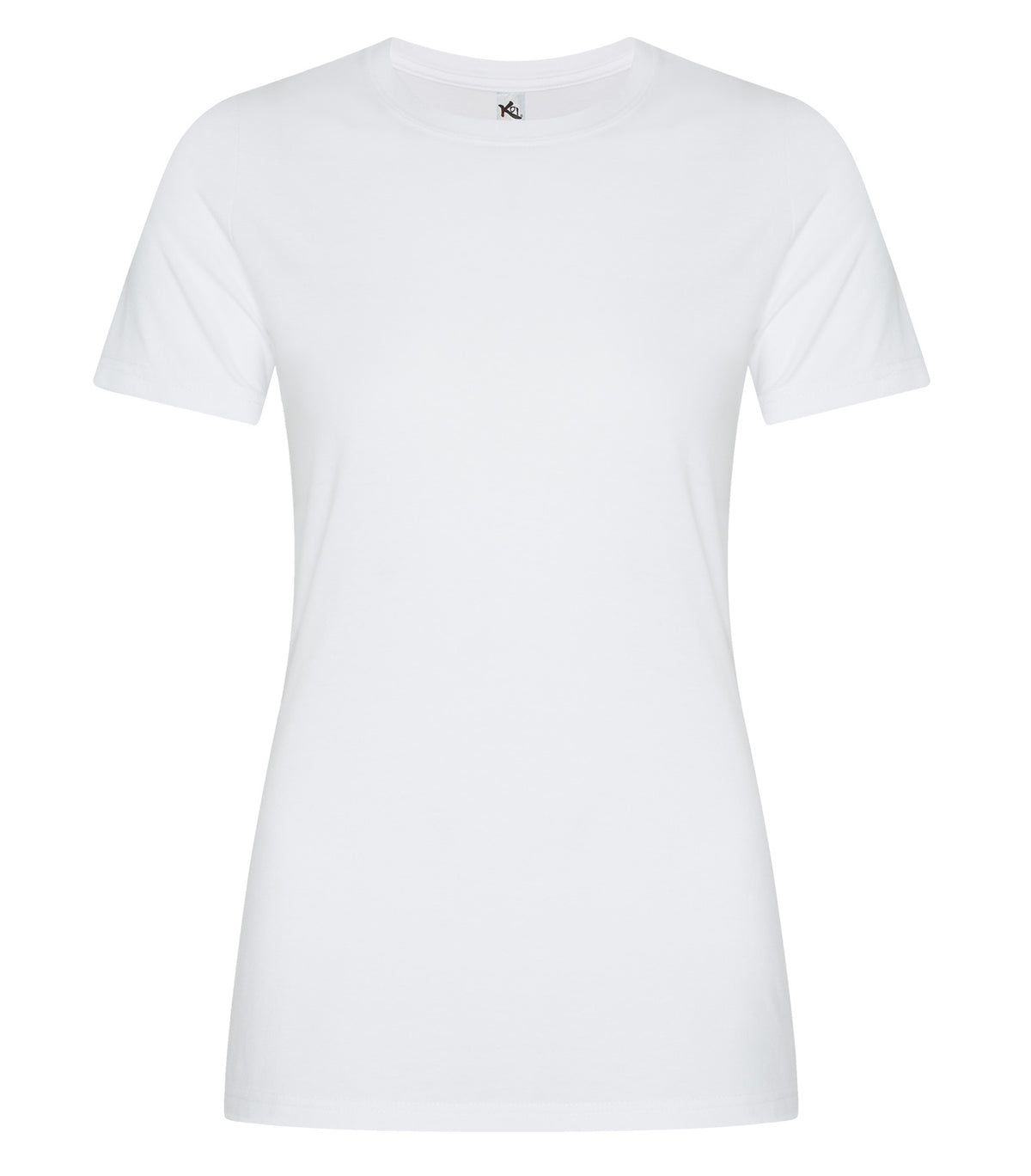 KOI KOI8060L, Element Ring Spun Cvc Ladies' Tee, White