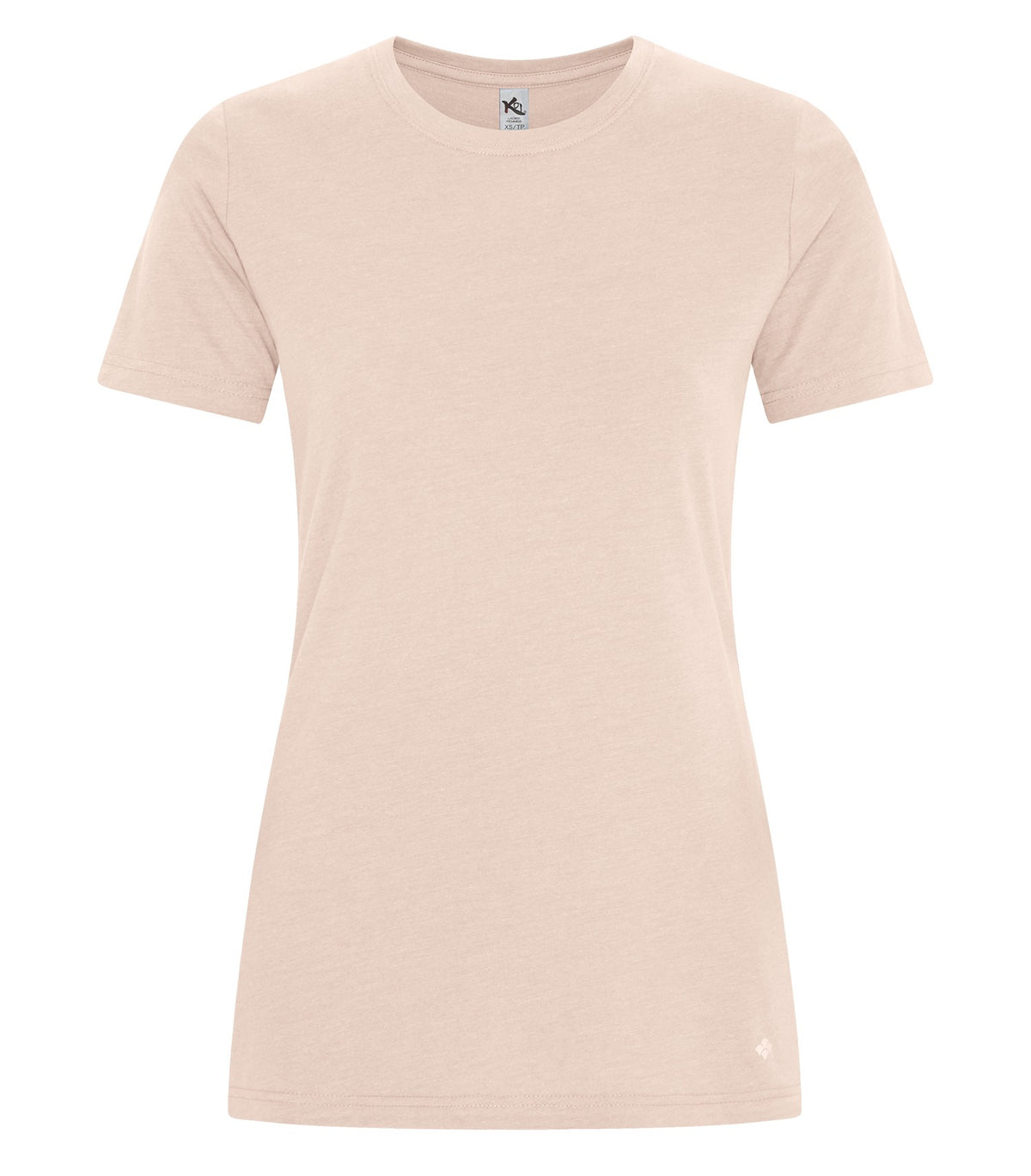KOI KOI8060L, Element Ring Spun Cvc Ladies' Tee, Dawn