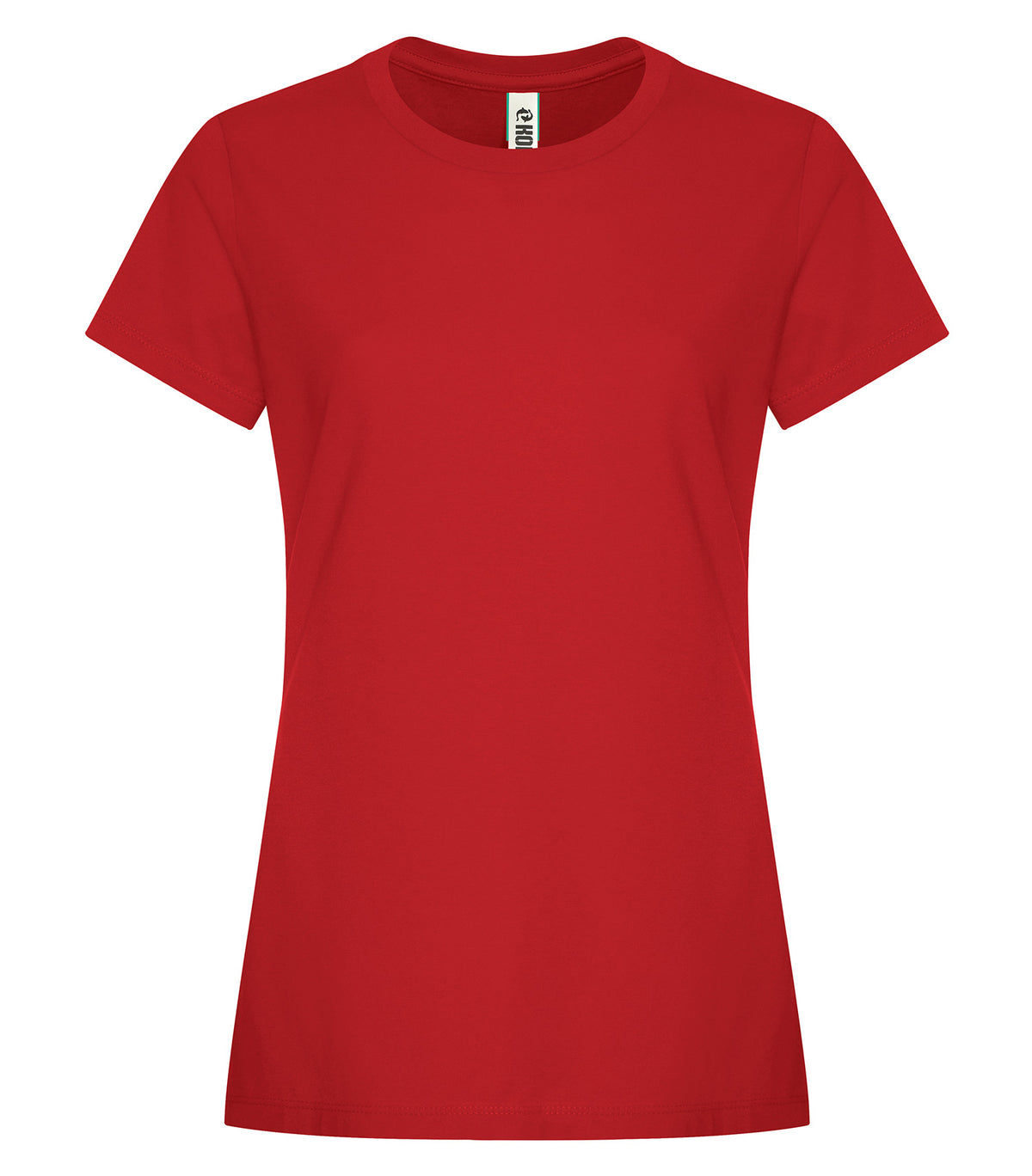 KOI KOI8070L, Element Ring Spun Cotton Ladies' Tee, Scarlet Red