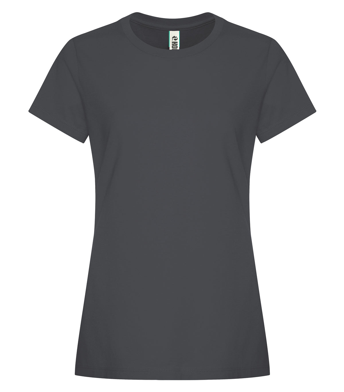 KOI KOI8070L, Element Ring Spun Cotton Ladies' Tee, Storm Grey