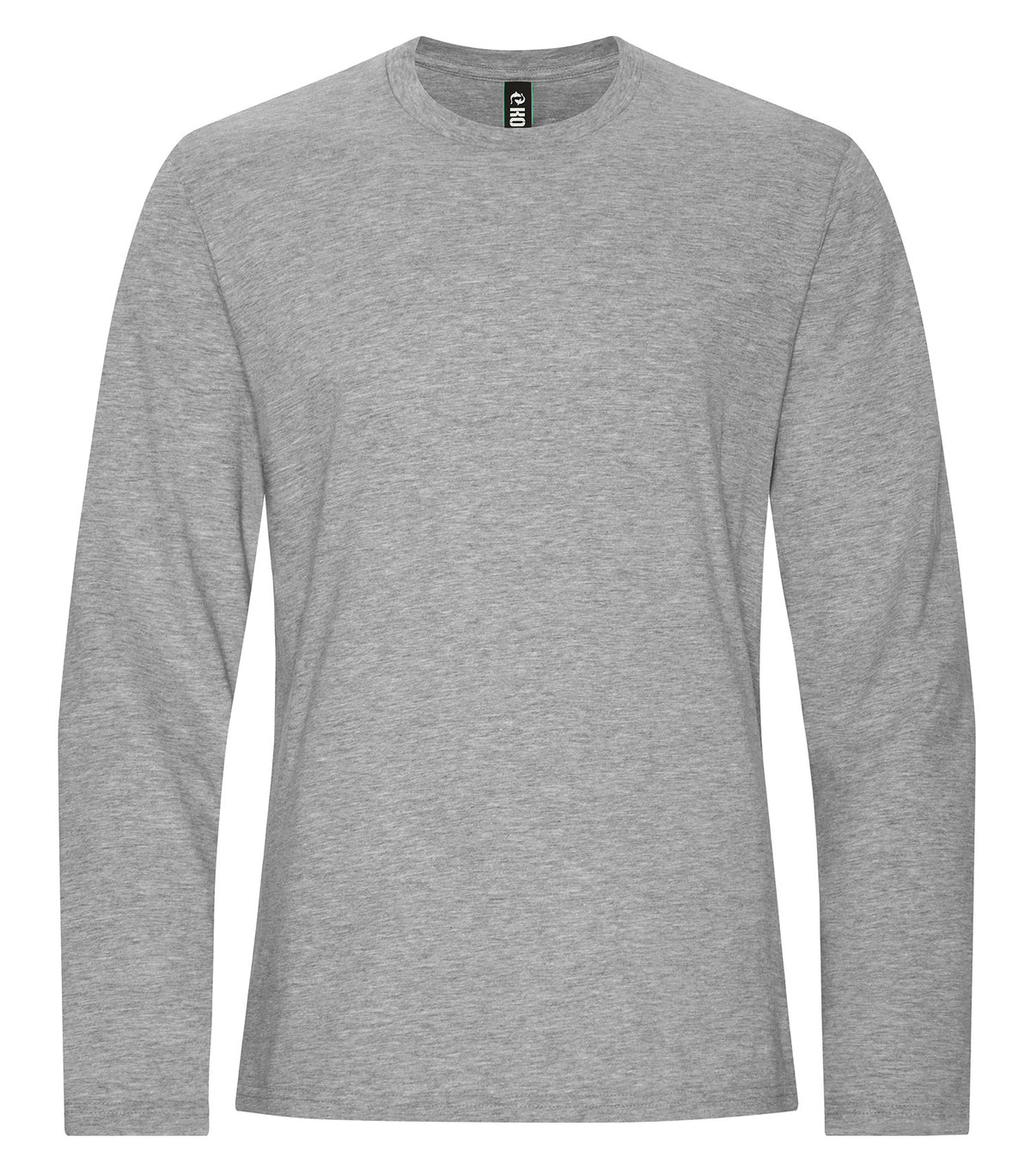 KOI KOI8075, Element Ring Spun Cotton Long Sleeve Tee, Grey Heather*