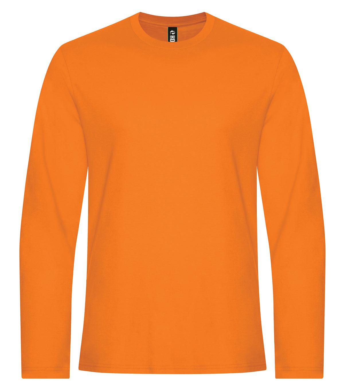 KOI KOI8075, Element Ring Spun Cotton Long Sleeve Tee, Orange Burst