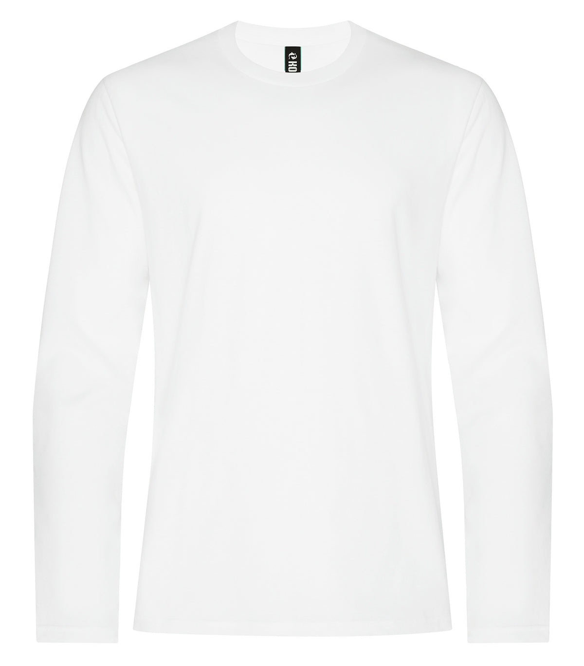 KOI KOI8075, Element Ring Spun Cotton Long Sleeve Tee, White