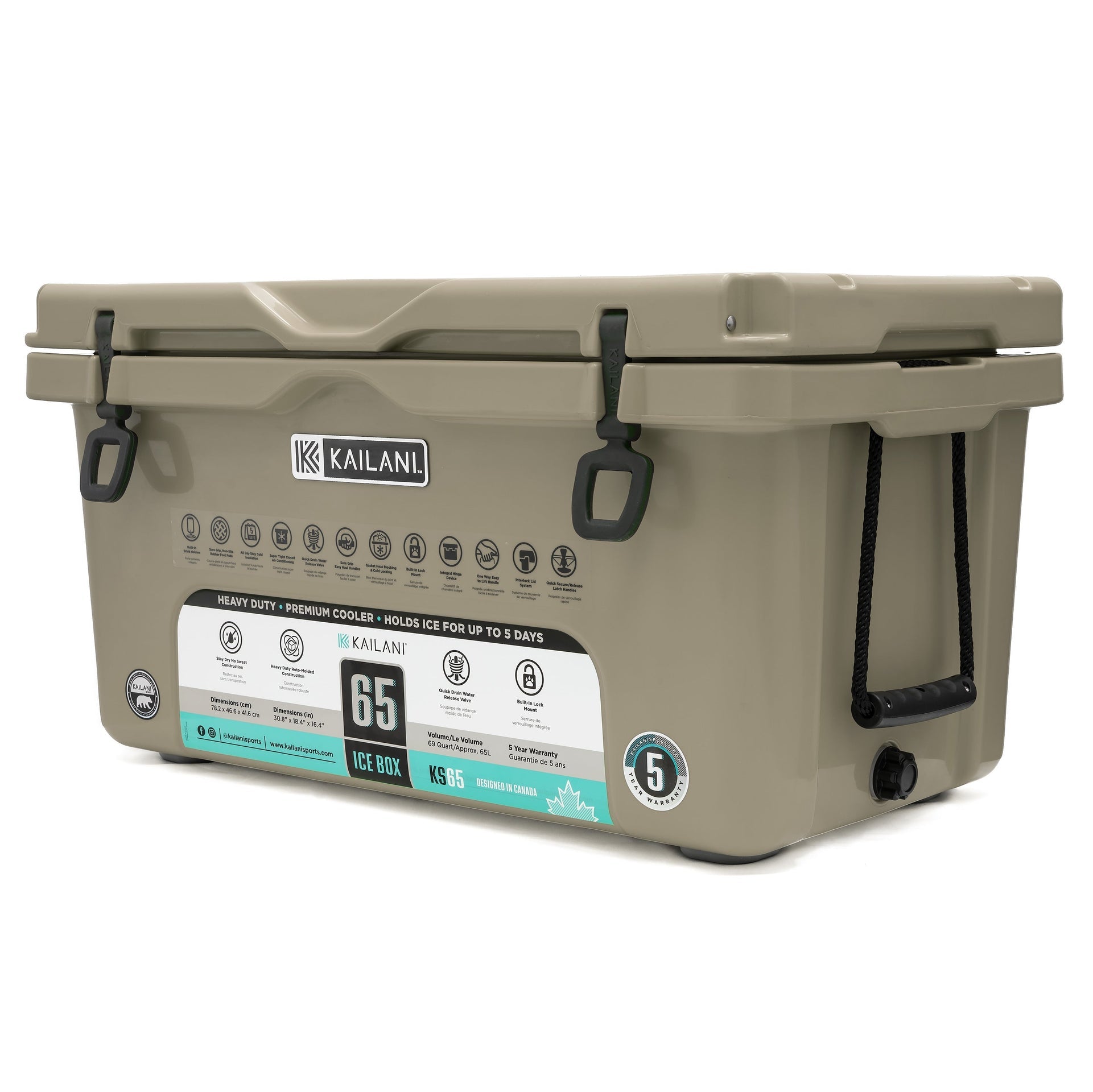 KS65 Cooler 116 Cans Holds 65 Cans KAILANI