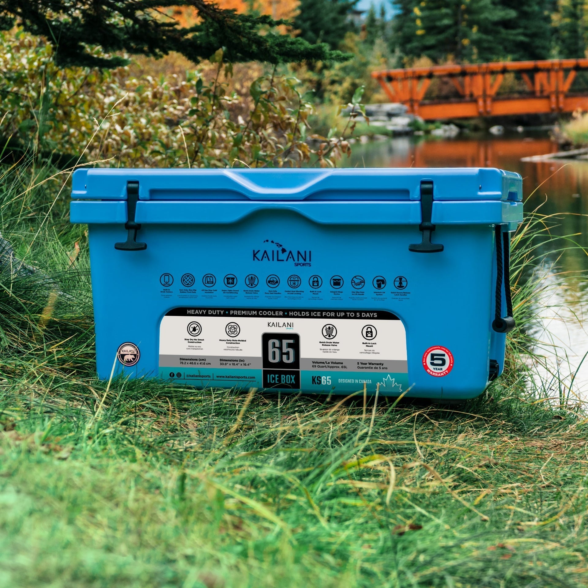 KS65 Cooler 116 Cans Holds 65 Cans KAILANI