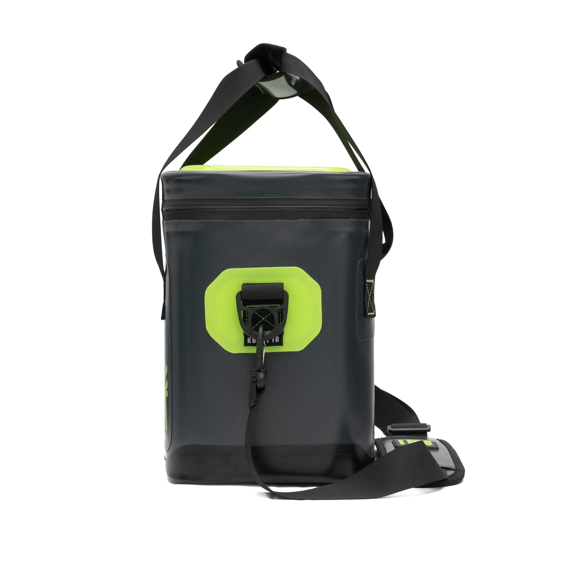 KUKUI 10 Can Soft Cooler Gray/Lime FULL MSRP Premium Soft Coolers