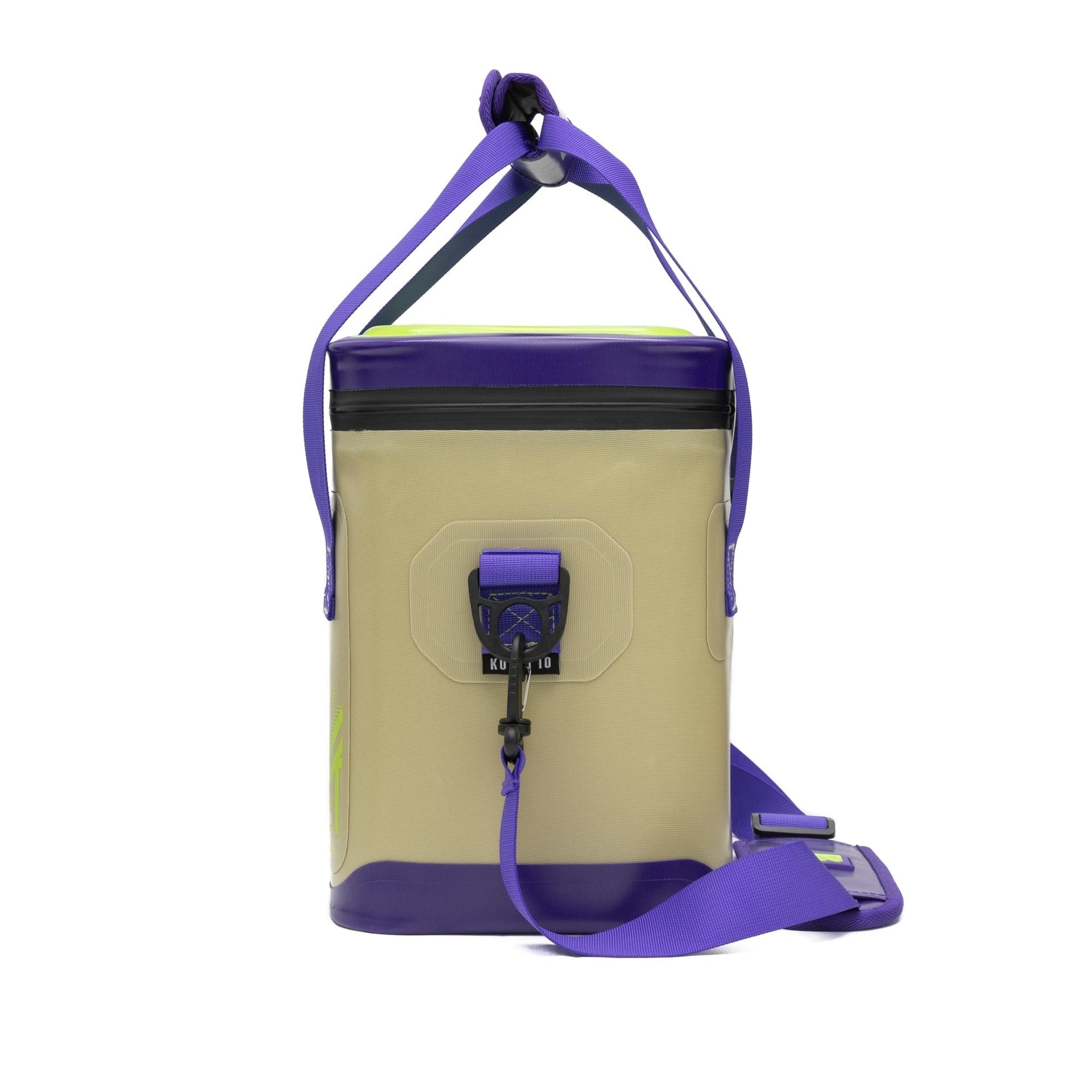 KUKUI 10 Can Soft Cooler Tan/Purple FULL MSRP Premium Soft Coolers