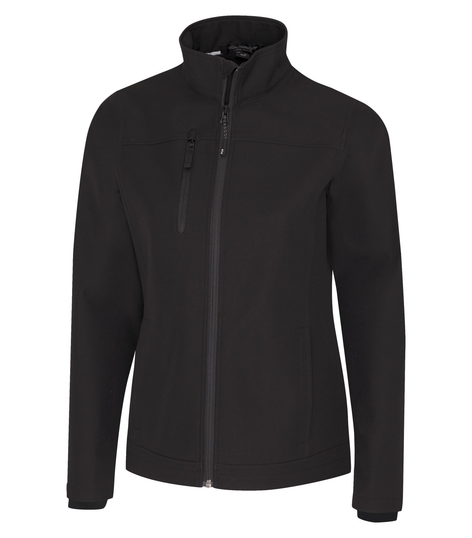 CoalHarbour - COAL HARBOUR® PREMIER WATER REPELLENT SOFT SHELL LADIES' JACKET. - L0760 Black CoalHarbour L0760