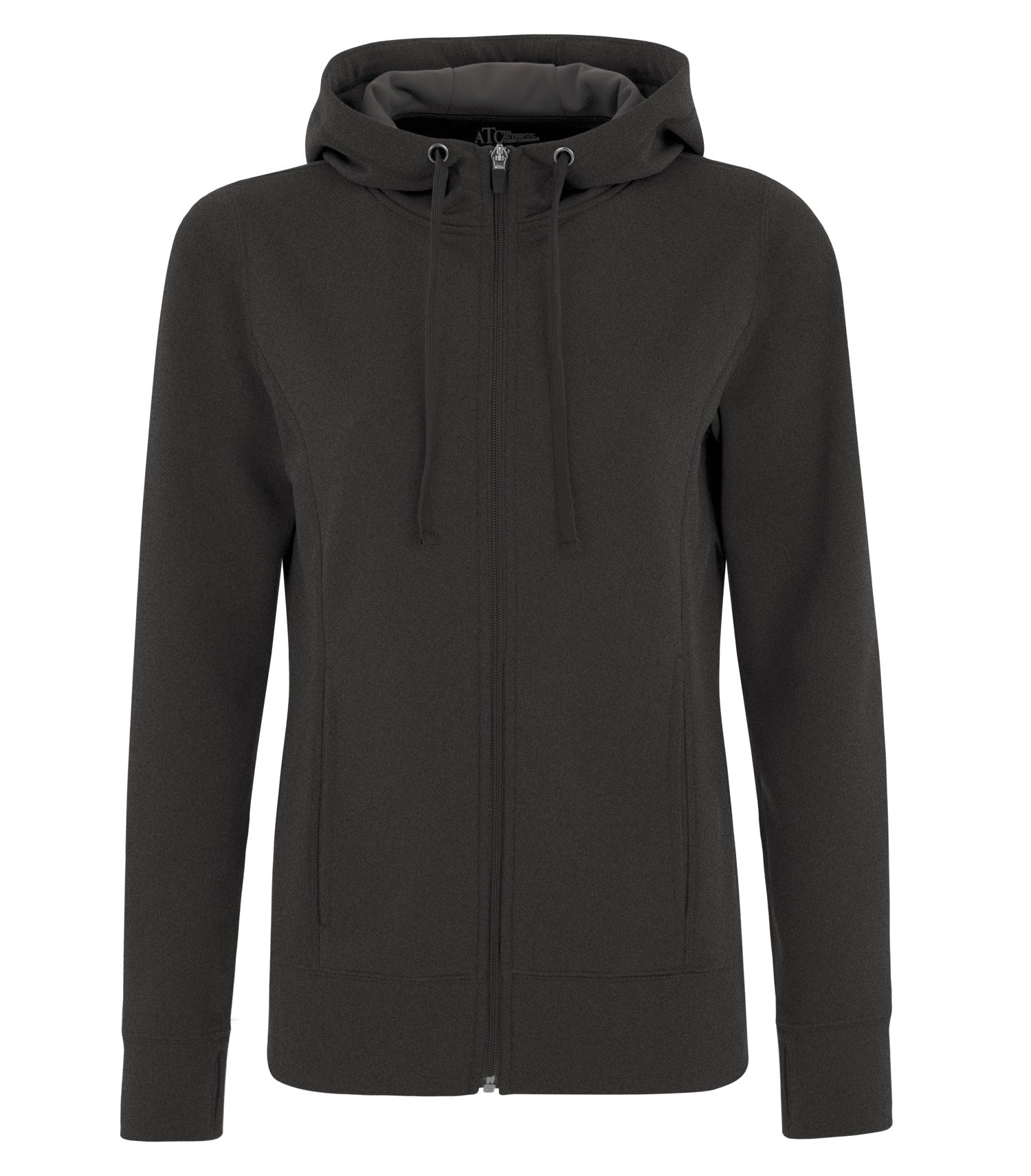 ATC - ATC™ GAME DAY™ FLEECE FULL ZIP LADIES' HOODIE. - L2004 Charcoal Heather ATC L2004