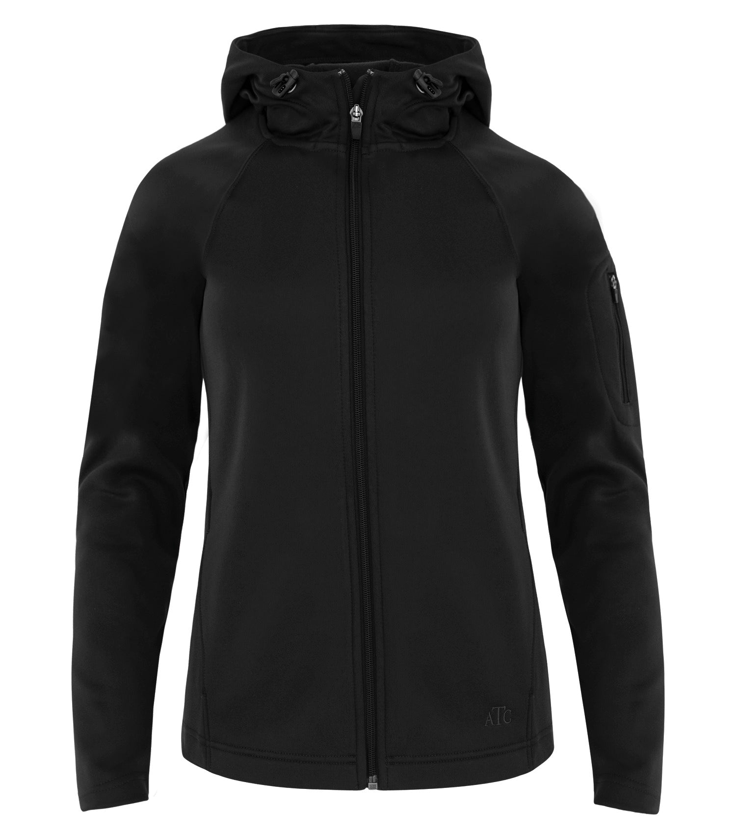 ATC - ATC™ PTECH® FLEECE HOODED LADIES' JACKET. - L221 Black ATC L221