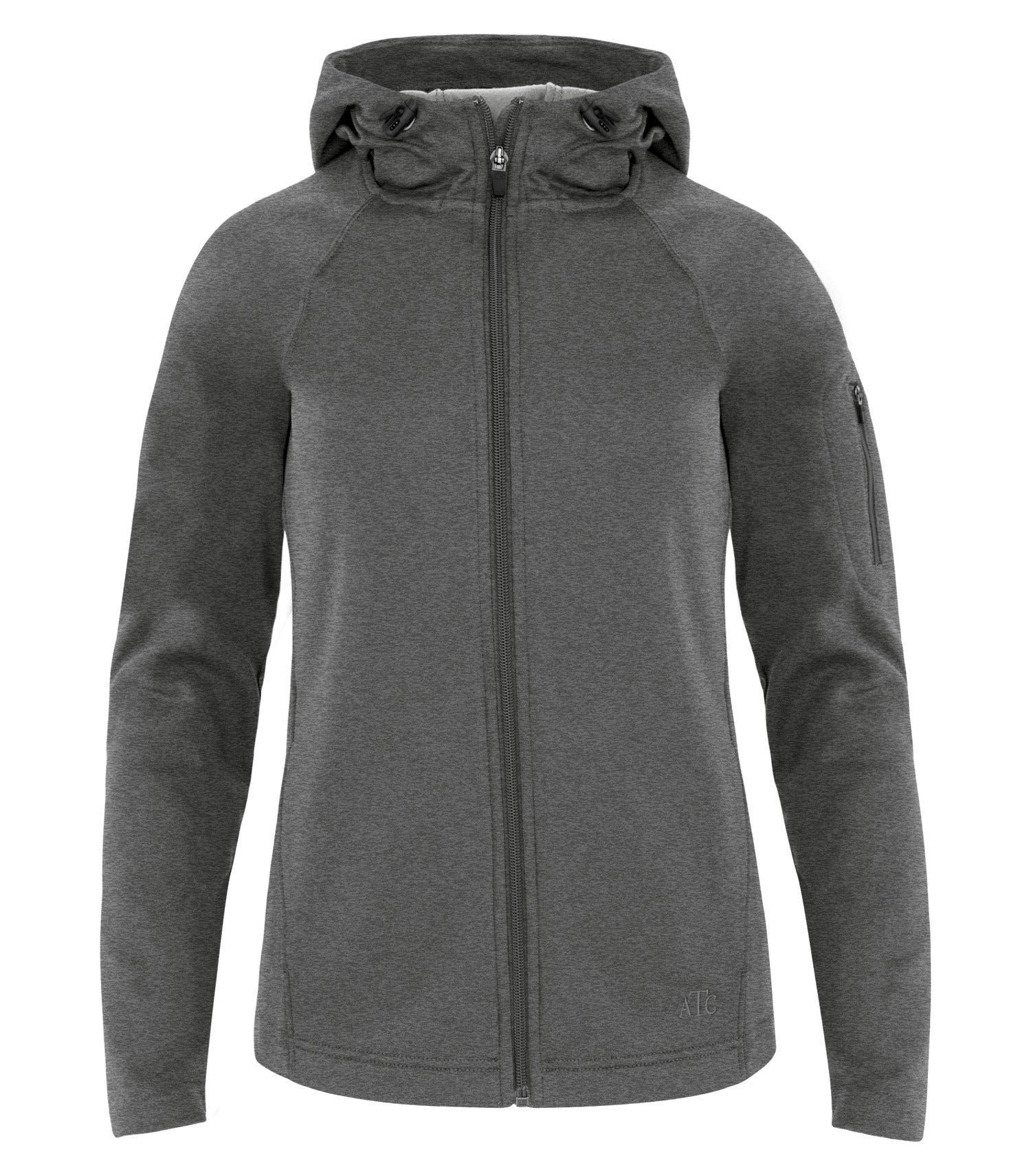 ATC - ATC™ PTECH® FLEECE HOODED LADIES' JACKET. - L221 Charcoal Heather ATC L221