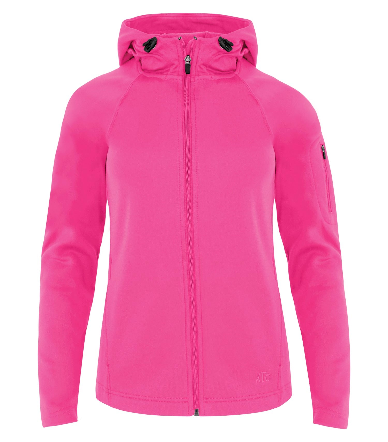 ATC - ATC™ PTECH® FLEECE HOODED LADIES' JACKET. - L221 Raspberry ATC L221