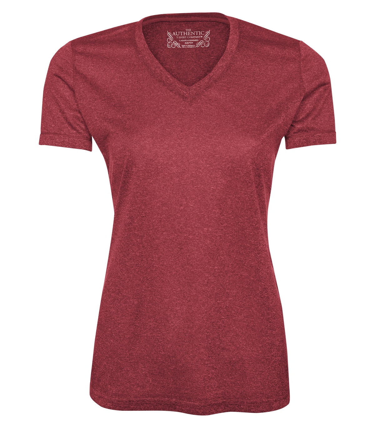 ATC L3517, Pro Team Heather Proformance V-neck Ladies' Tee, Cardinal Heather