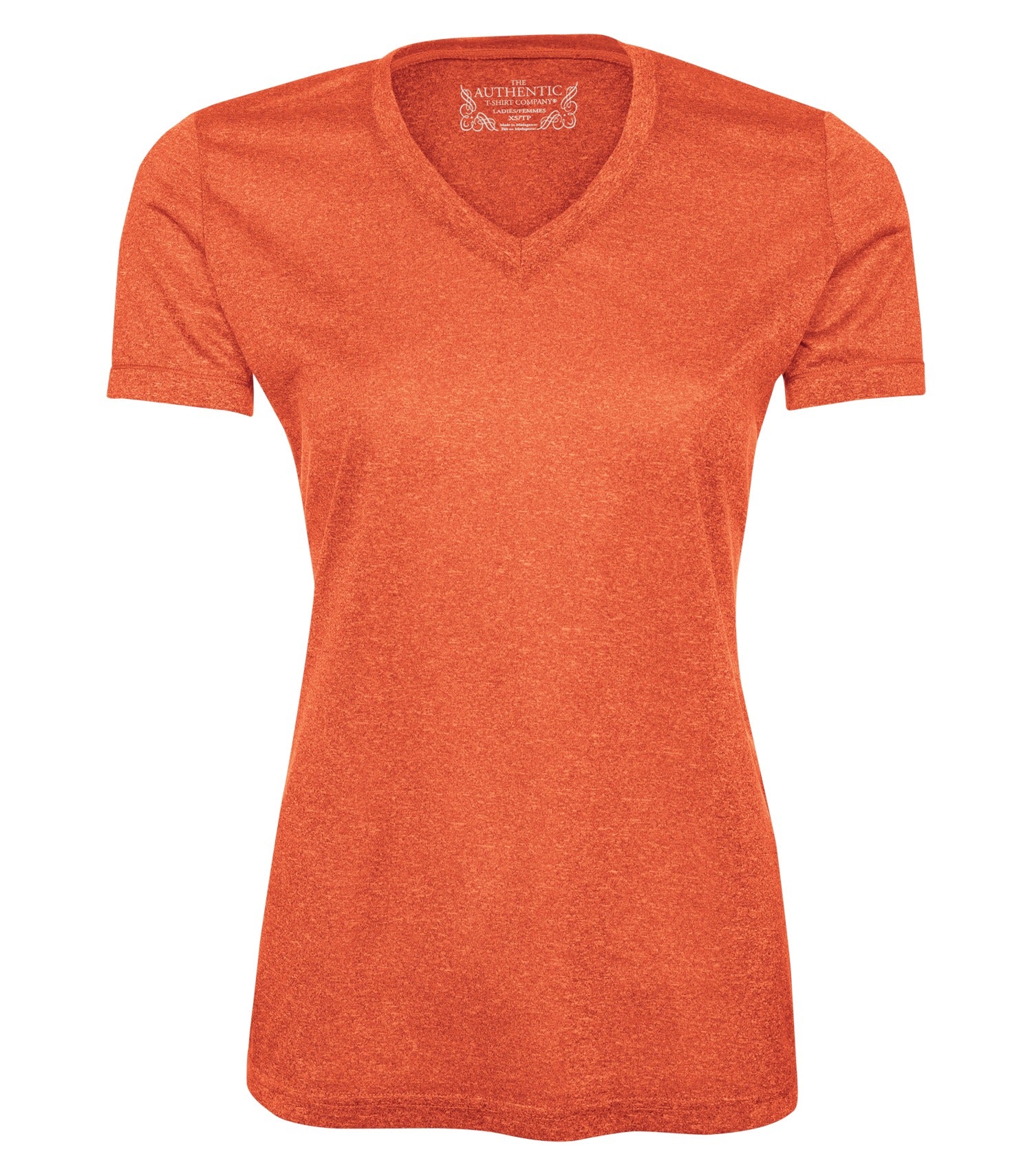 ATC - ATC™ PRO TEAM HEATHER ProFORMANCE V-NECK LADIES' TEE. - L3517 Deep Orange Heather ATC L3517