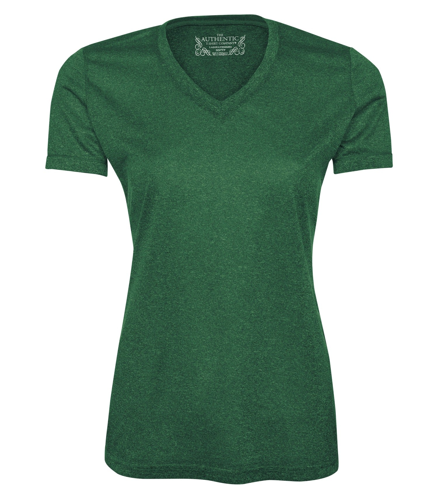 ATC - ATC™ PRO TEAM HEATHER ProFORMANCE V-NECK LADIES' TEE. - L3517 Forest Green Heather ATC L3517